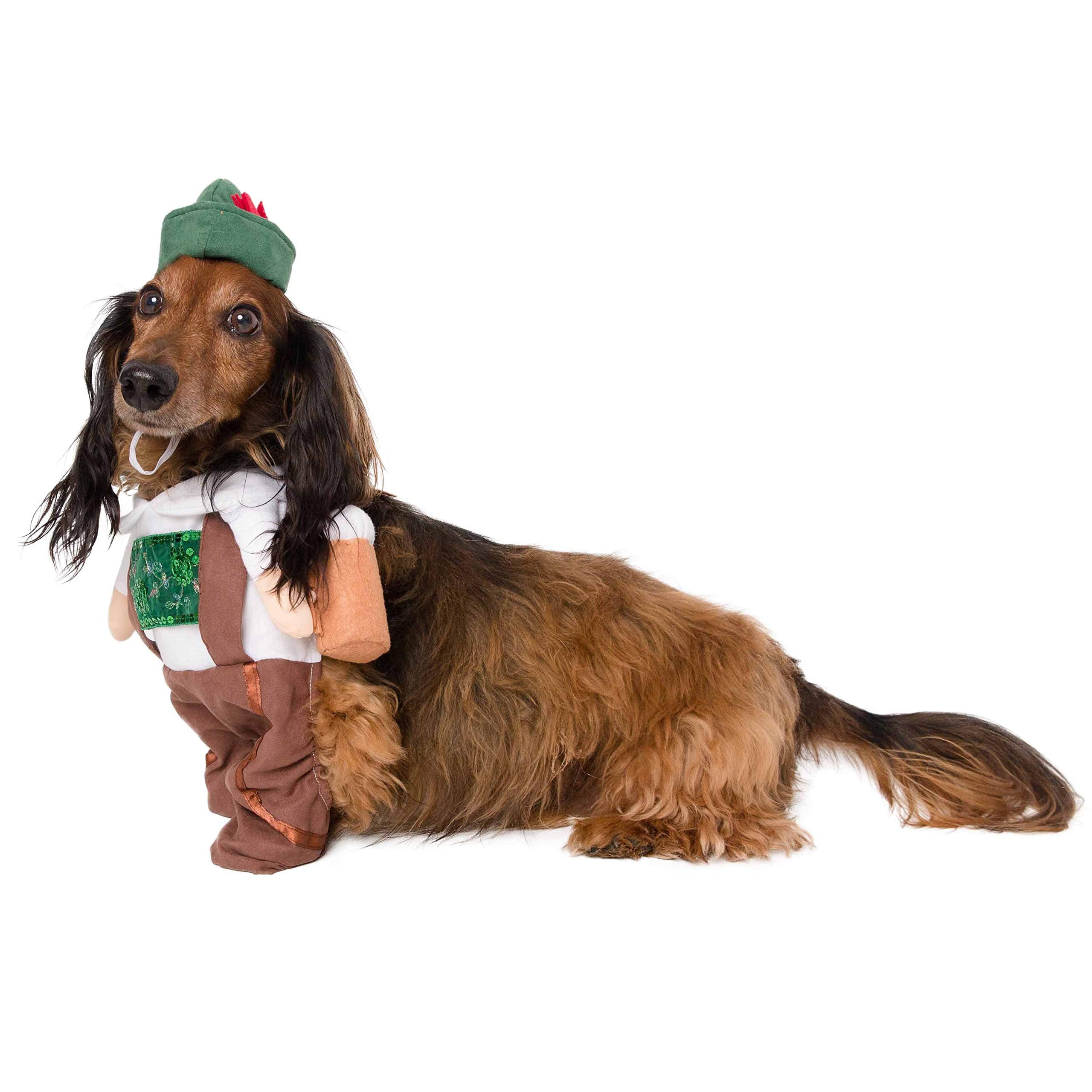 Pet Krewe German Oktoberfest Dog Costume & Cat Costume Medium - Barktoberfest Halloween Dog Costume - Perfect for Halloween, Christmas Holiday, Parties, Photoshoots, Gifts for Dog & Cat Lovers  - Very Good