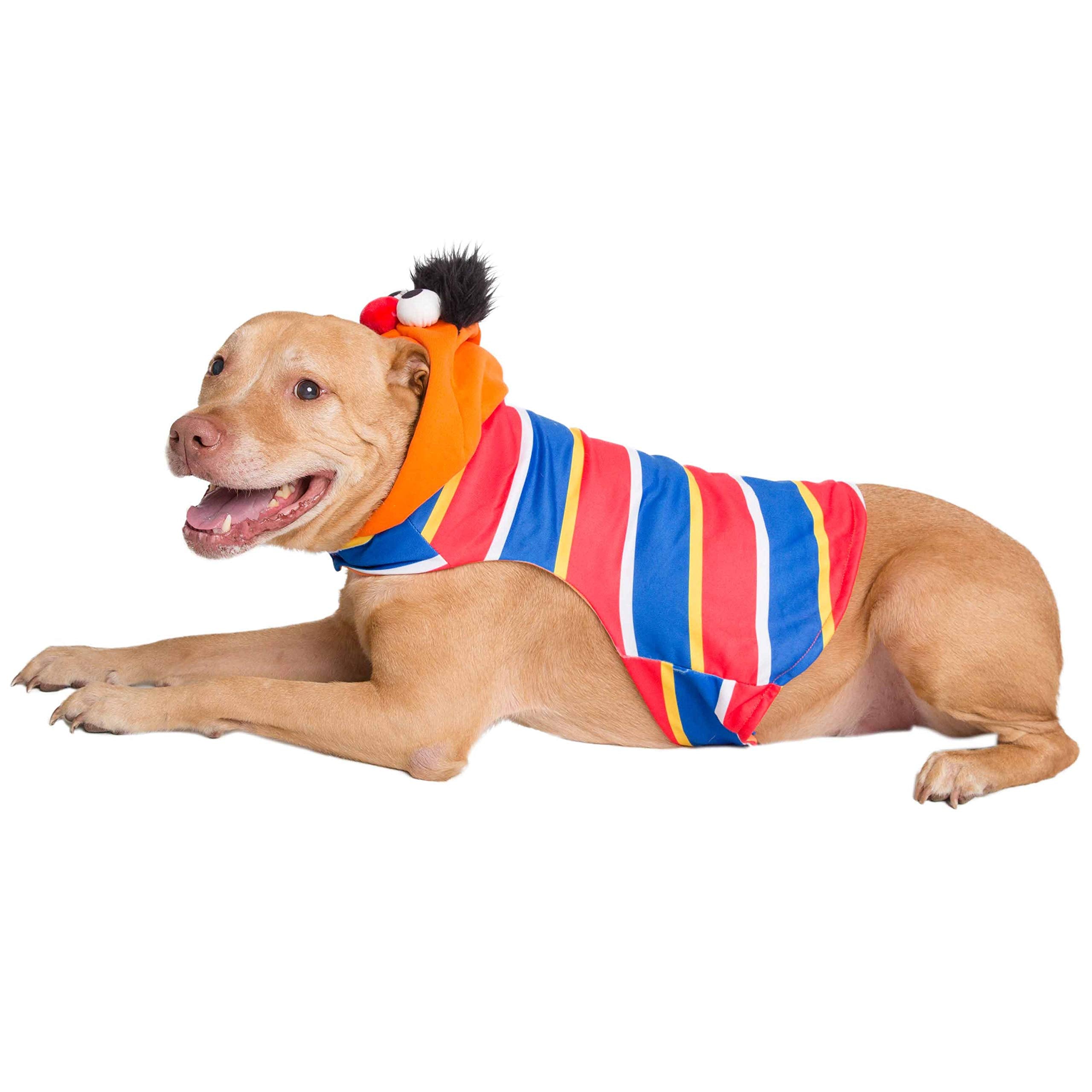 Pet Krewe Ernie Costume - Sesame Street Ernie Dog Costume - Fits Small, Medium, Large and Extra Large Pets - Perfect for Halloween, Christmas Holiday, Parties, Photoshoots, Gifts for Dog Lovers  - Like New