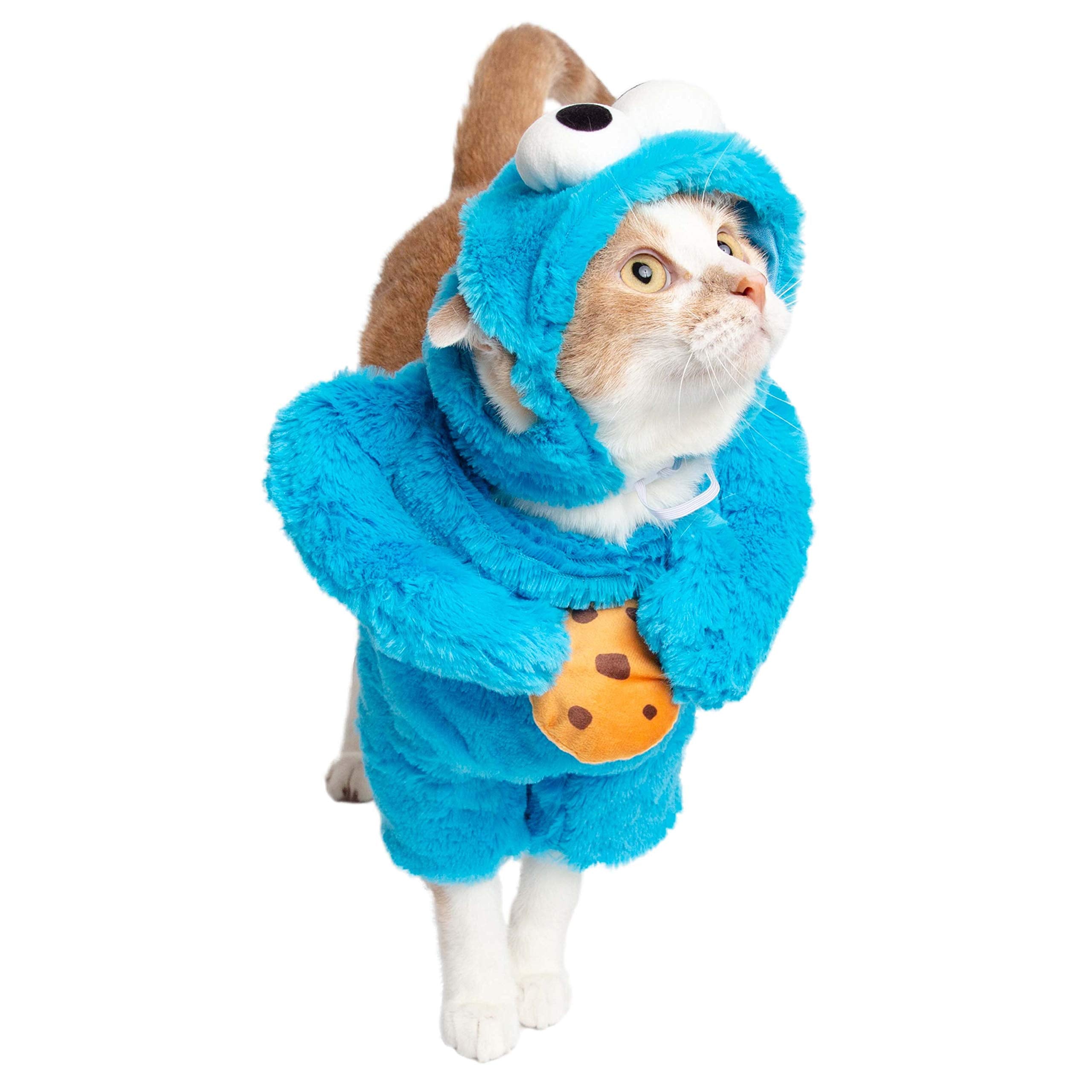 Pet Krewe Cookie Monster Dog Sesame Street Costume  - Like New