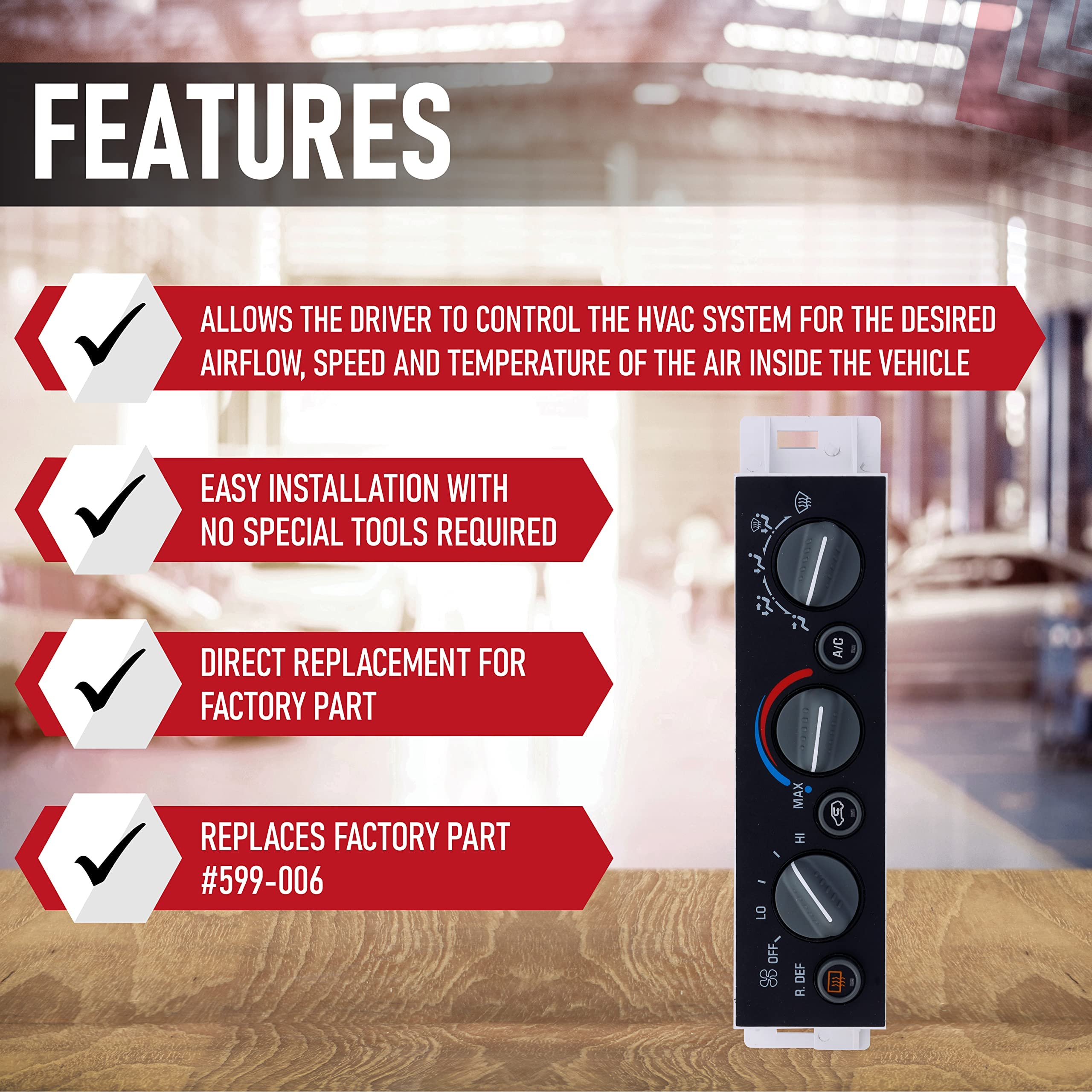 Climate Control Panels - P2  - Like New