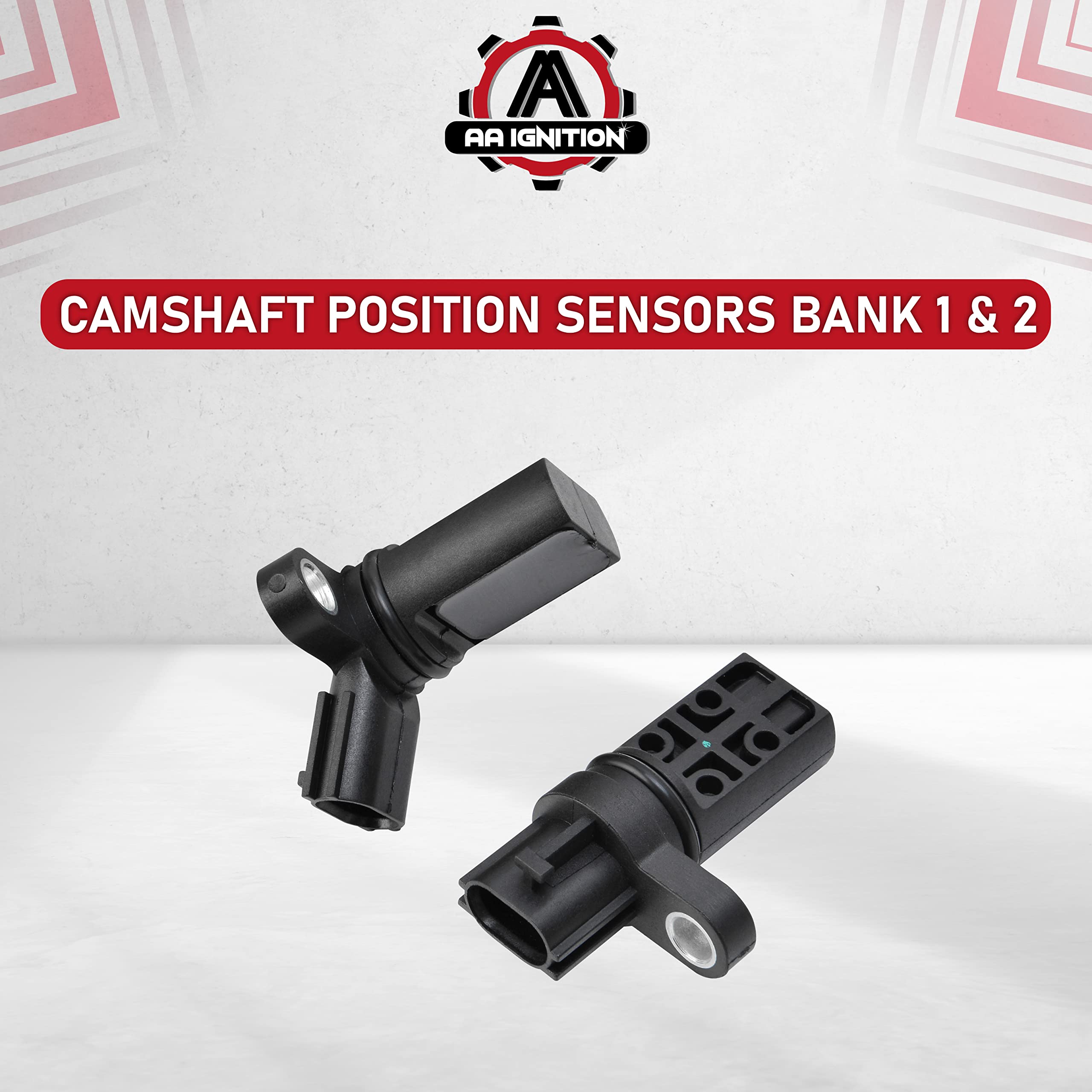 Camshaft Position Sensor Phase Set of 2 - Compatible with Nissan and Infiniti 3.5L, 4.0L V6 Altima, Maxima, 350Z, Pathfinder, FX35, G35, QX45 - Replaces 23731-AL61A, 917-704, 237316J90B, 907-716  - Very Good