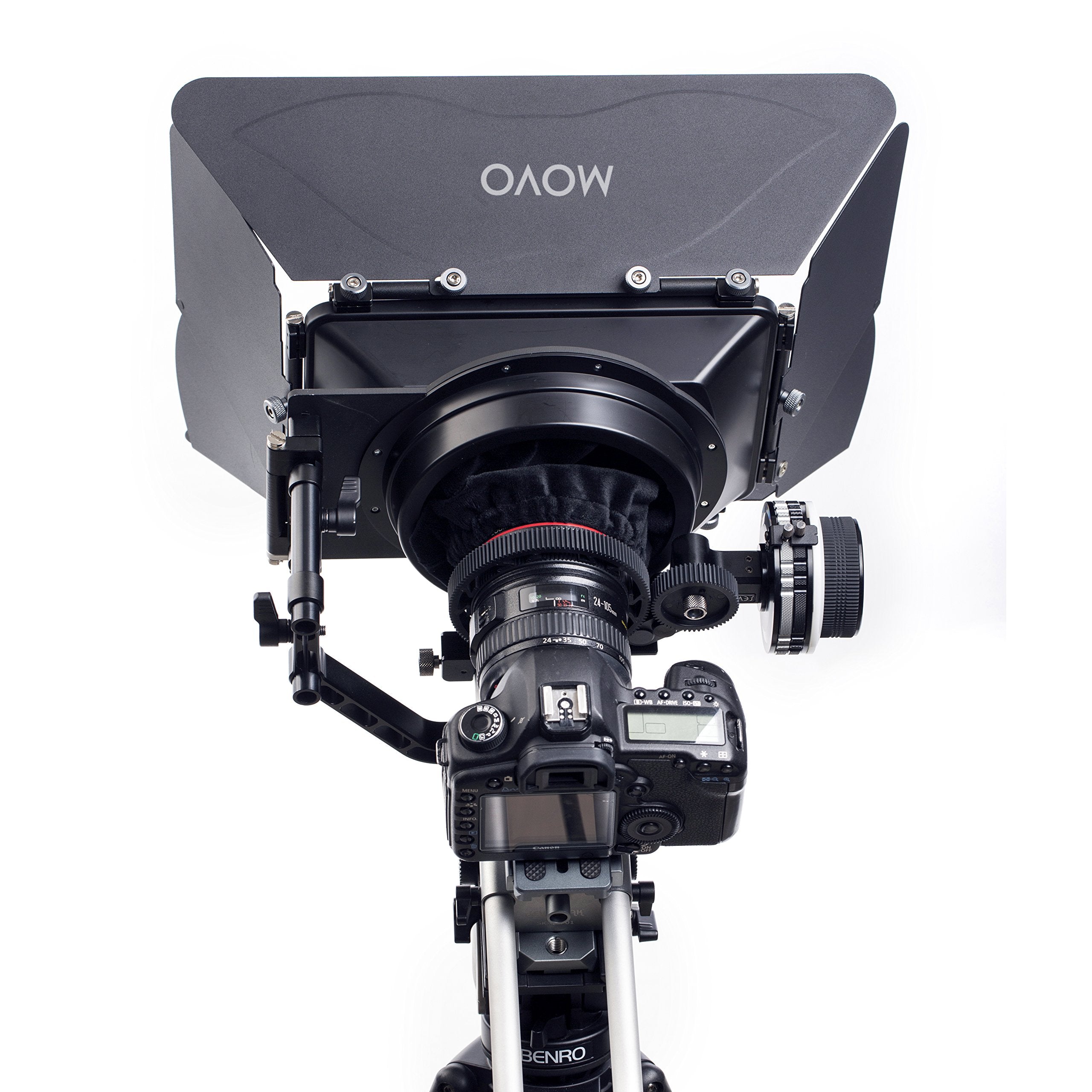 Movo/Sevenoak Professional Matte Box with Swing-Away Arm, French Flags, Side Wings and Universal Anti-Reflection Donut (for 15mm Rod System)  - Like New