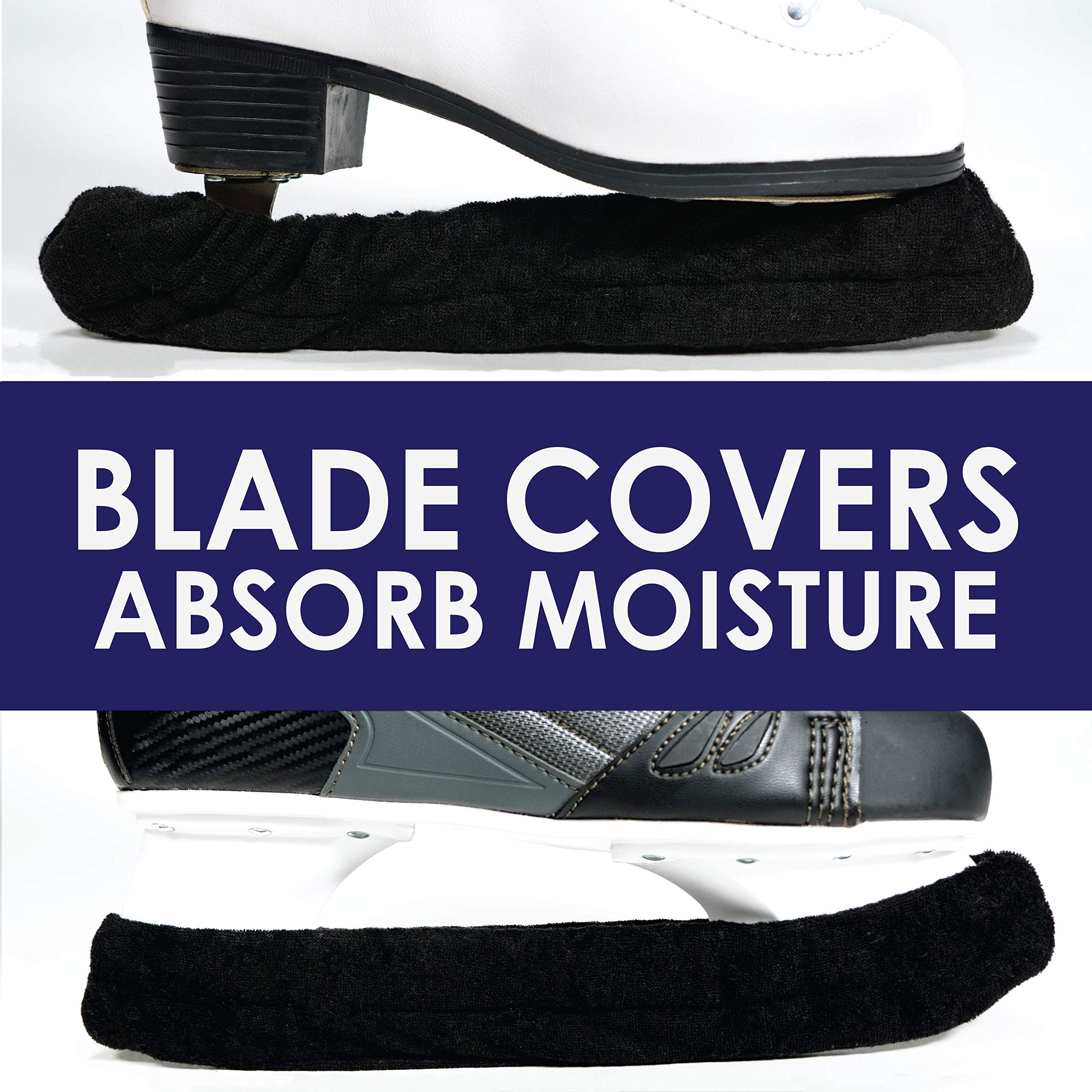 Athletico Ice Skate Blade Covers - Guards for Hockey Skates, Figure Skates, and Ice Skates - Skating Soakers Cover Blades from Youth to Adult Size - Men, Women, & Kids  - Like New