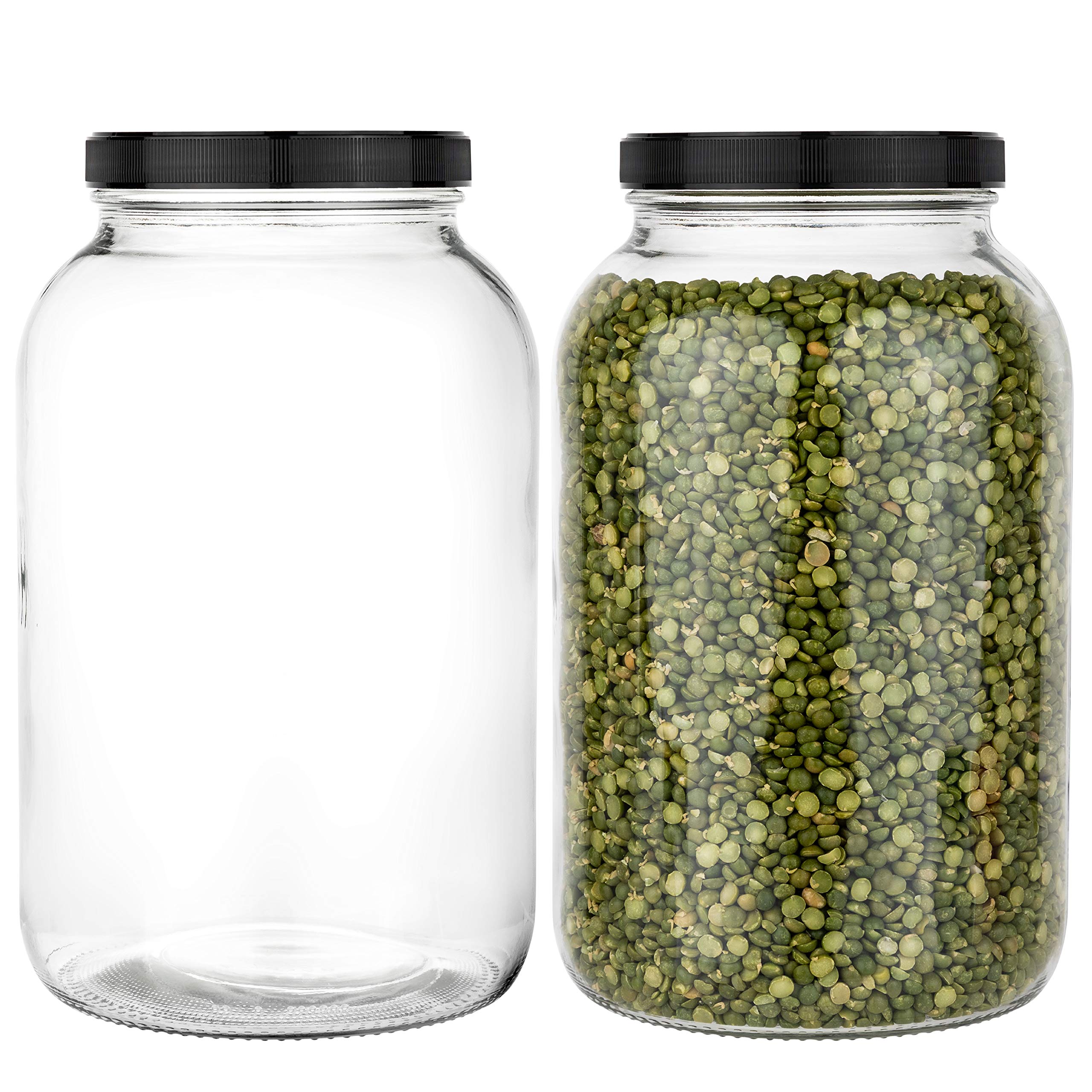 Kitchentoolz 2pk of Lids for 1 Gallon Wide Mouth Glass Jars - fits 110mm opening (110/400) - Jars not included  - Like New