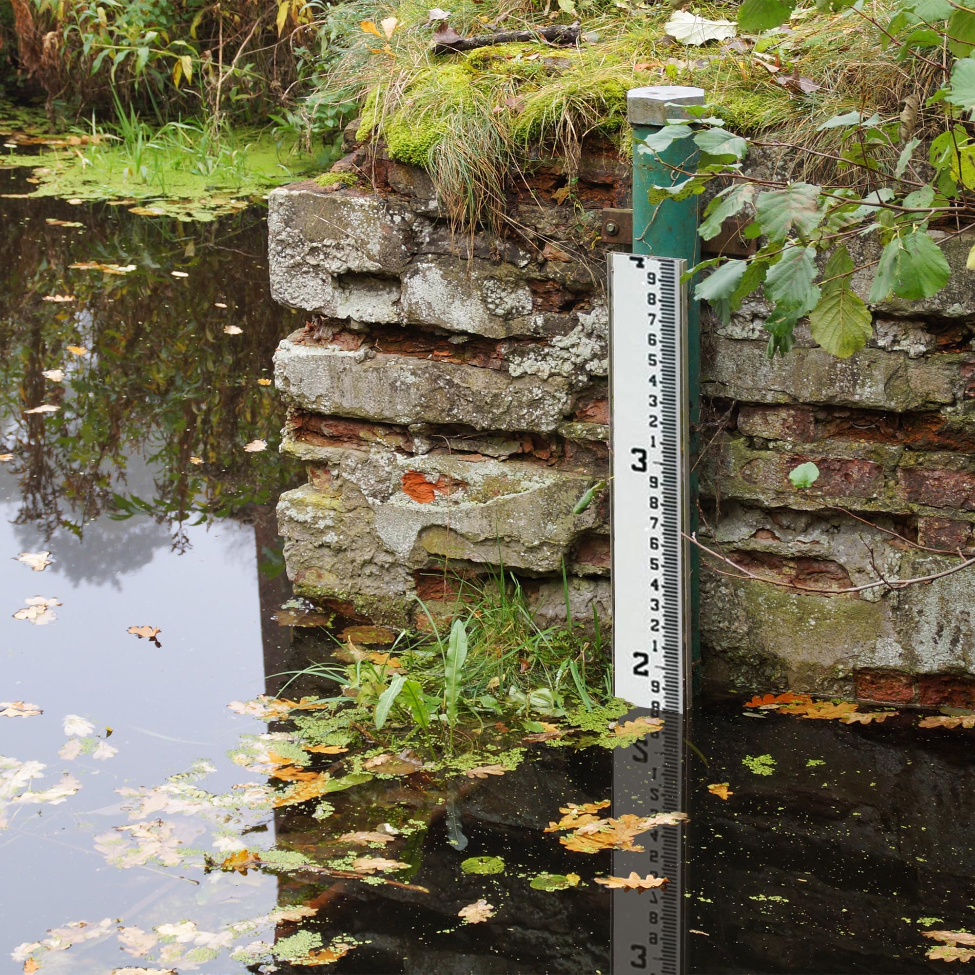 AdirPro 4" Wide Stream Gauge - Heavy Duty Gauge - All Weather Guage (100ths/10ths/feet)  - Like New