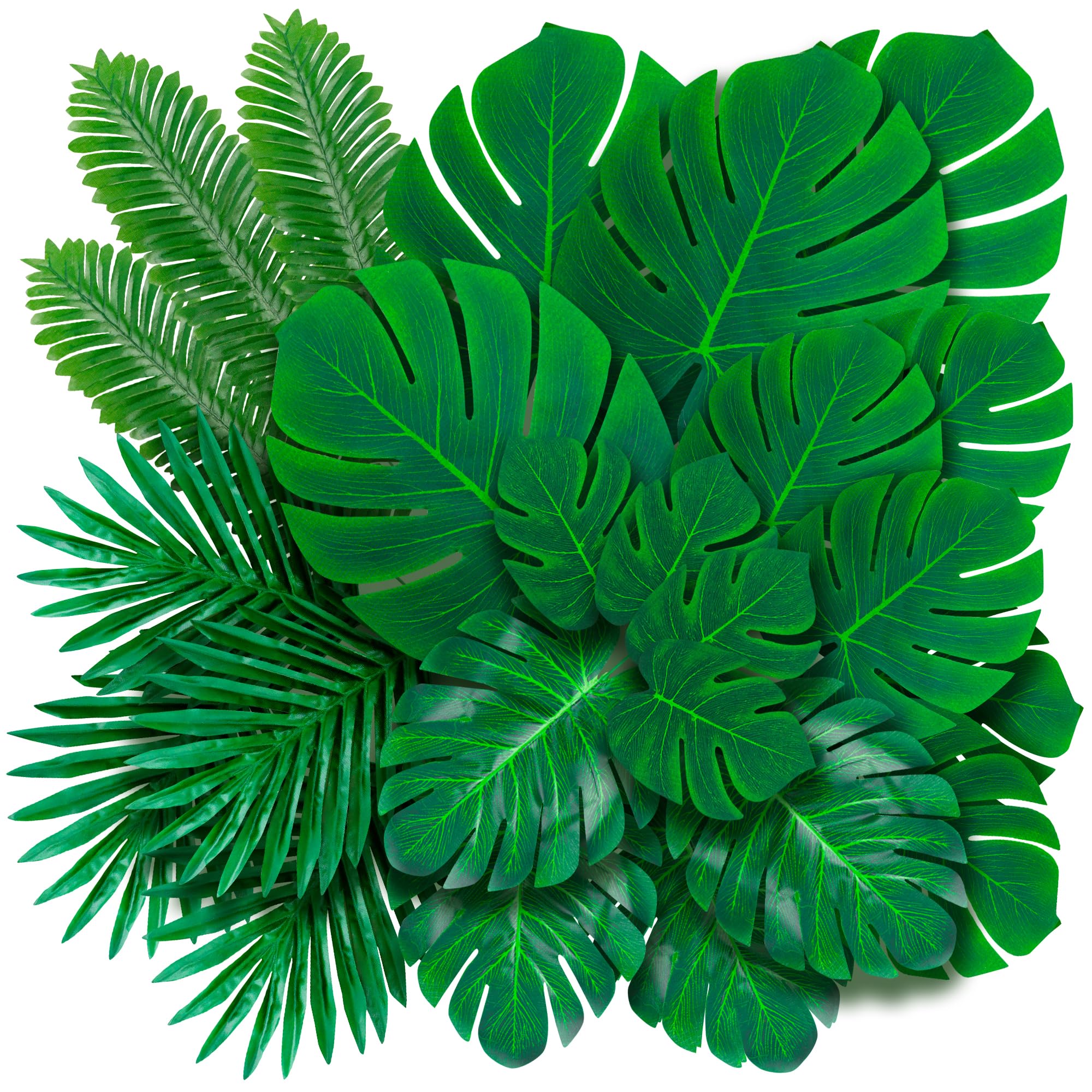 Decopom Artificial Palm Leaves 84 Set  - Like New