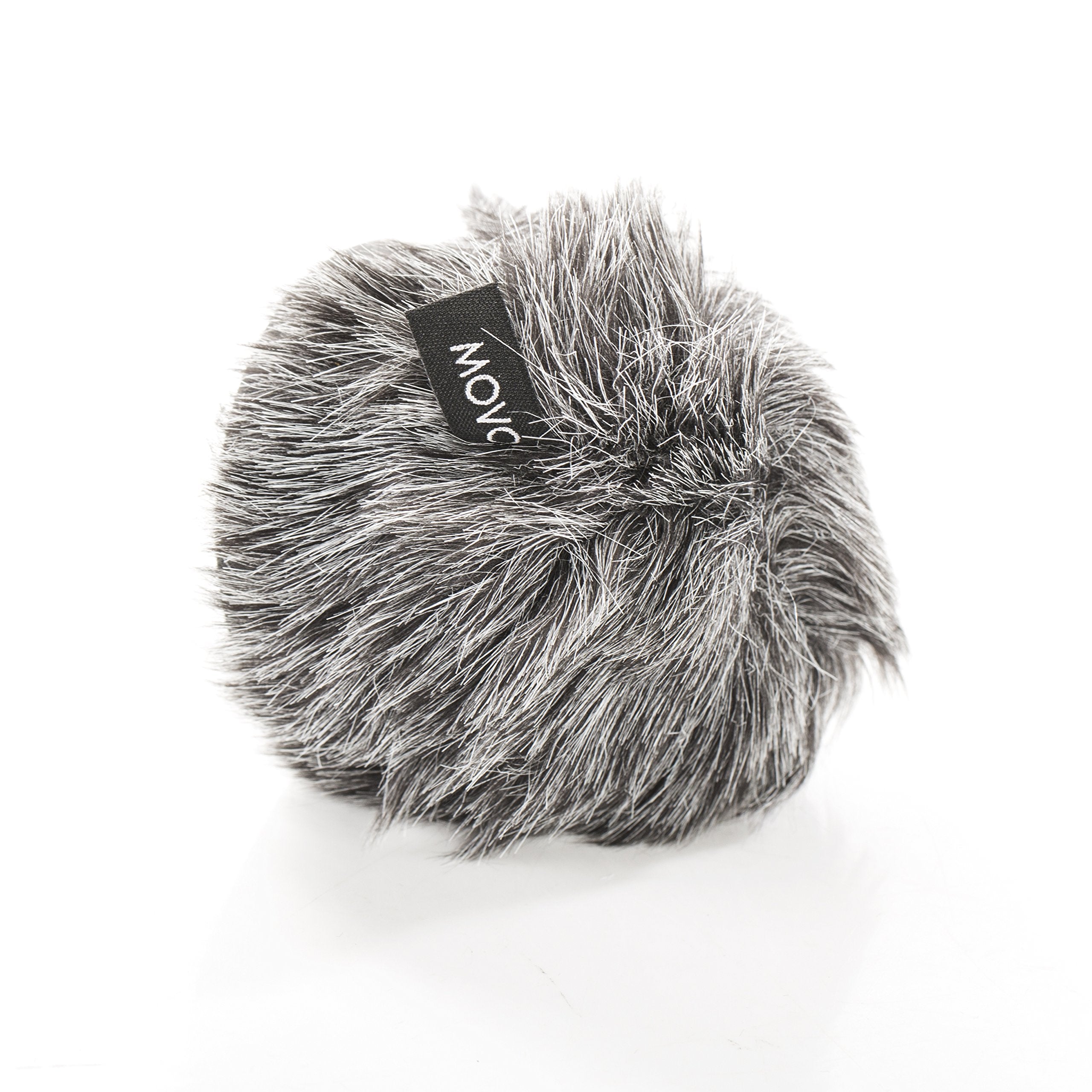Movo WS-G Furry Rigid Windscreen for Microphones 18-23mm in Diameter - Dark Gray  - Like New