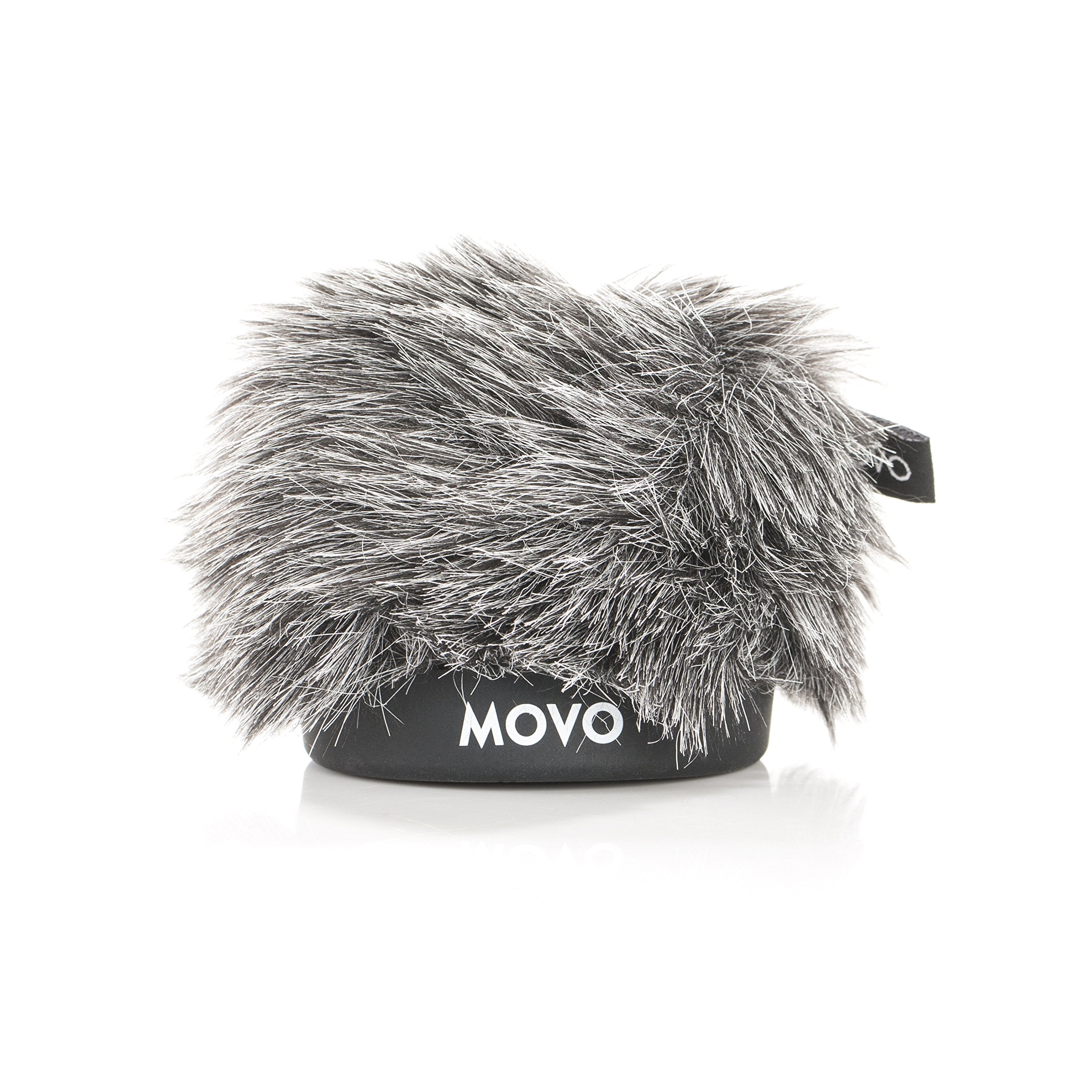 Movo WS-G Furry Rigid Windscreen for Microphones 18-23mm in Diameter - Dark Gray  - Like New