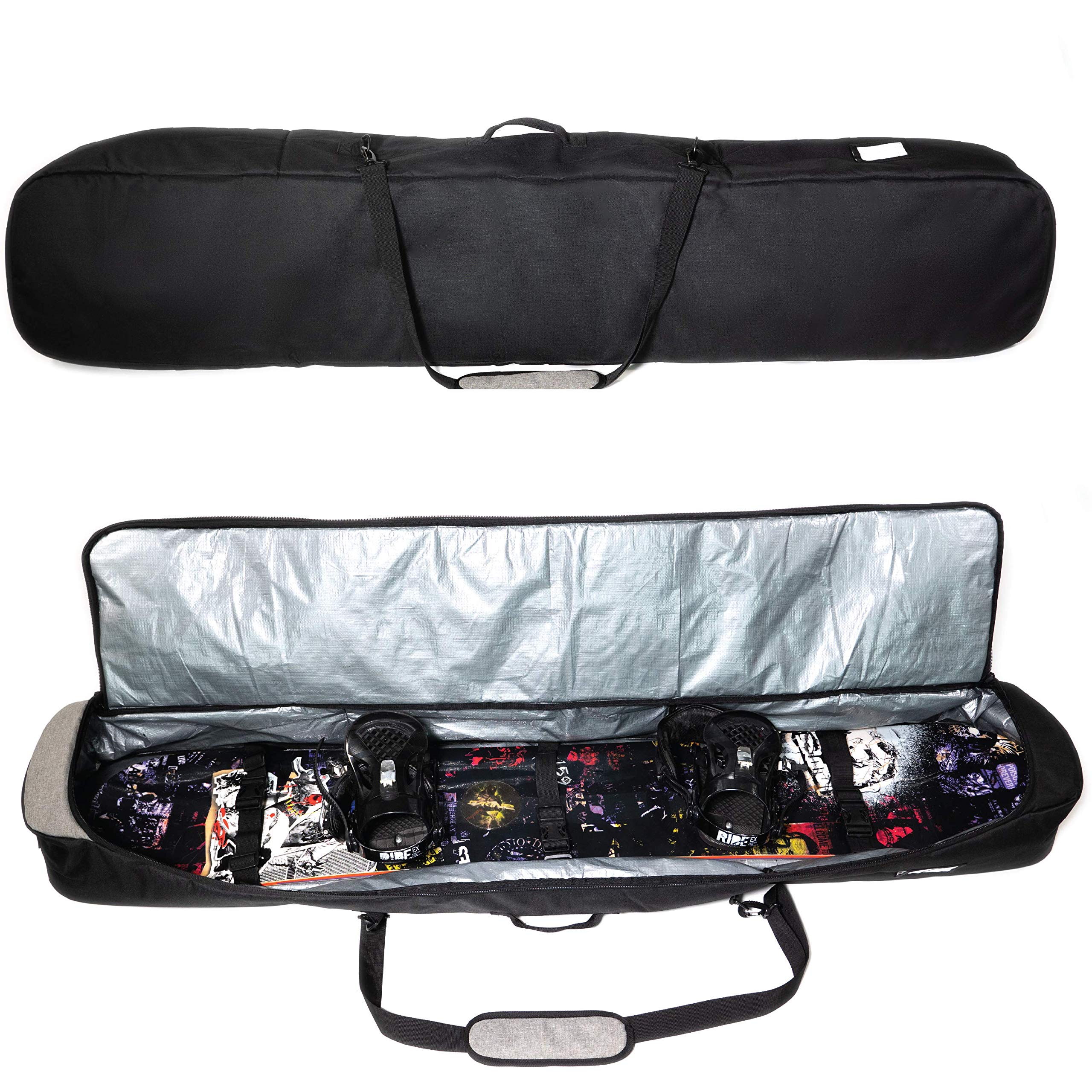 Athletico Peak Padded Snowboard Bag - Travel Bag for Single Snowboard and Snowboard Boots  - Good