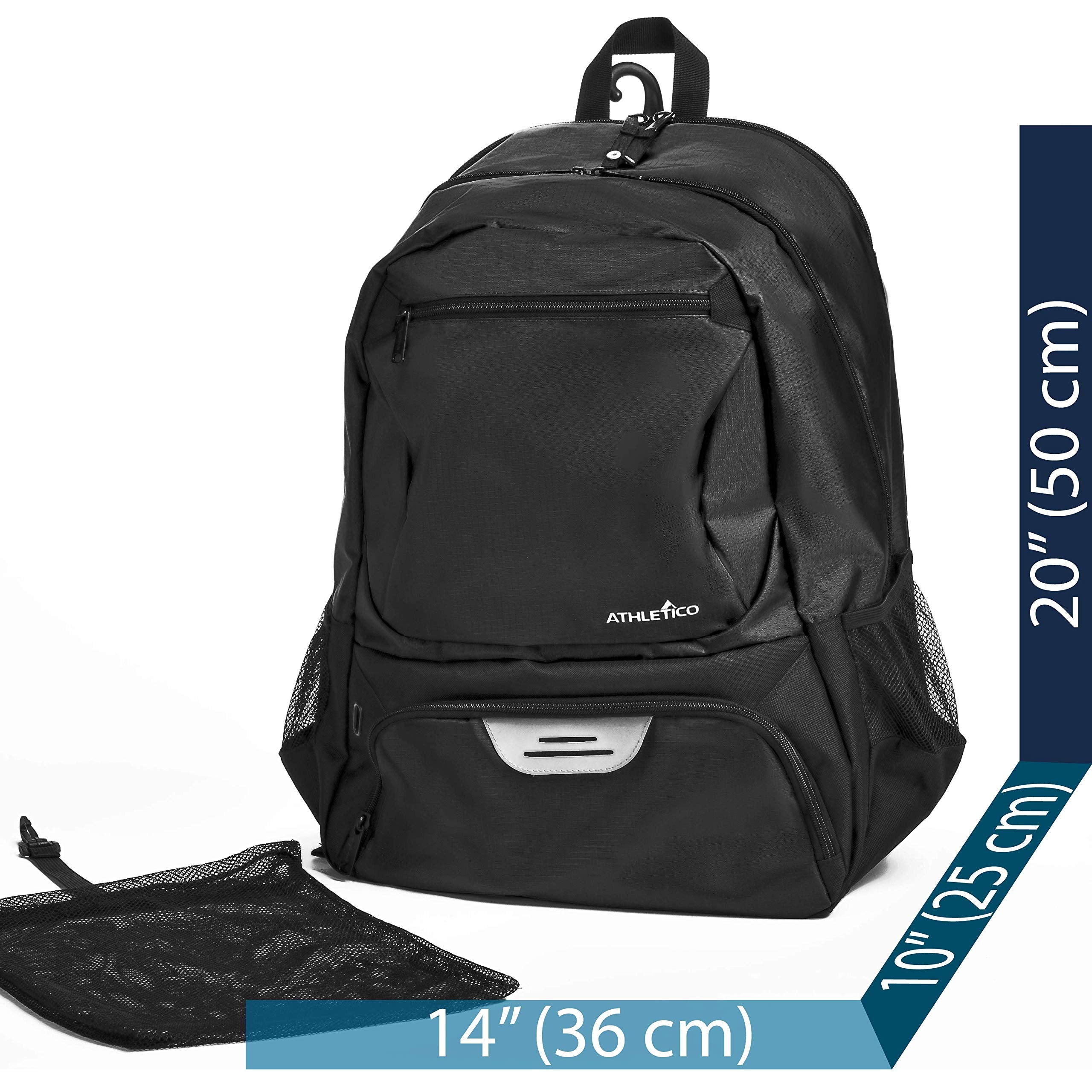 Athletico Premier Tennis Backpack - Tennis Bag Holds 2 Rackets in Padded Compartment | Separate Ventilated Shoe Compartment | Tennis Bags for Men or Women  - Collectible Very Good