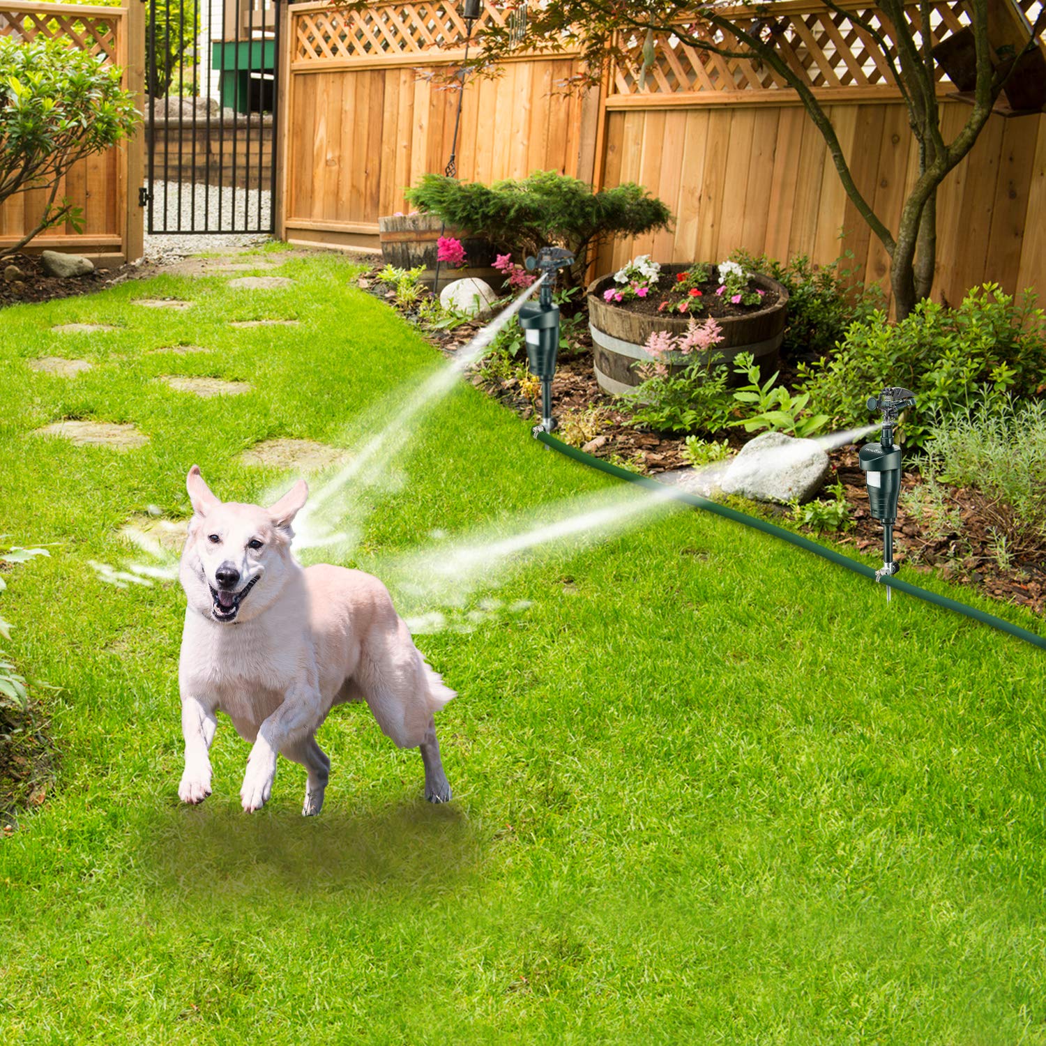 AbcoTech Motion Activated Sprinkler Animal Deterrent Like New
