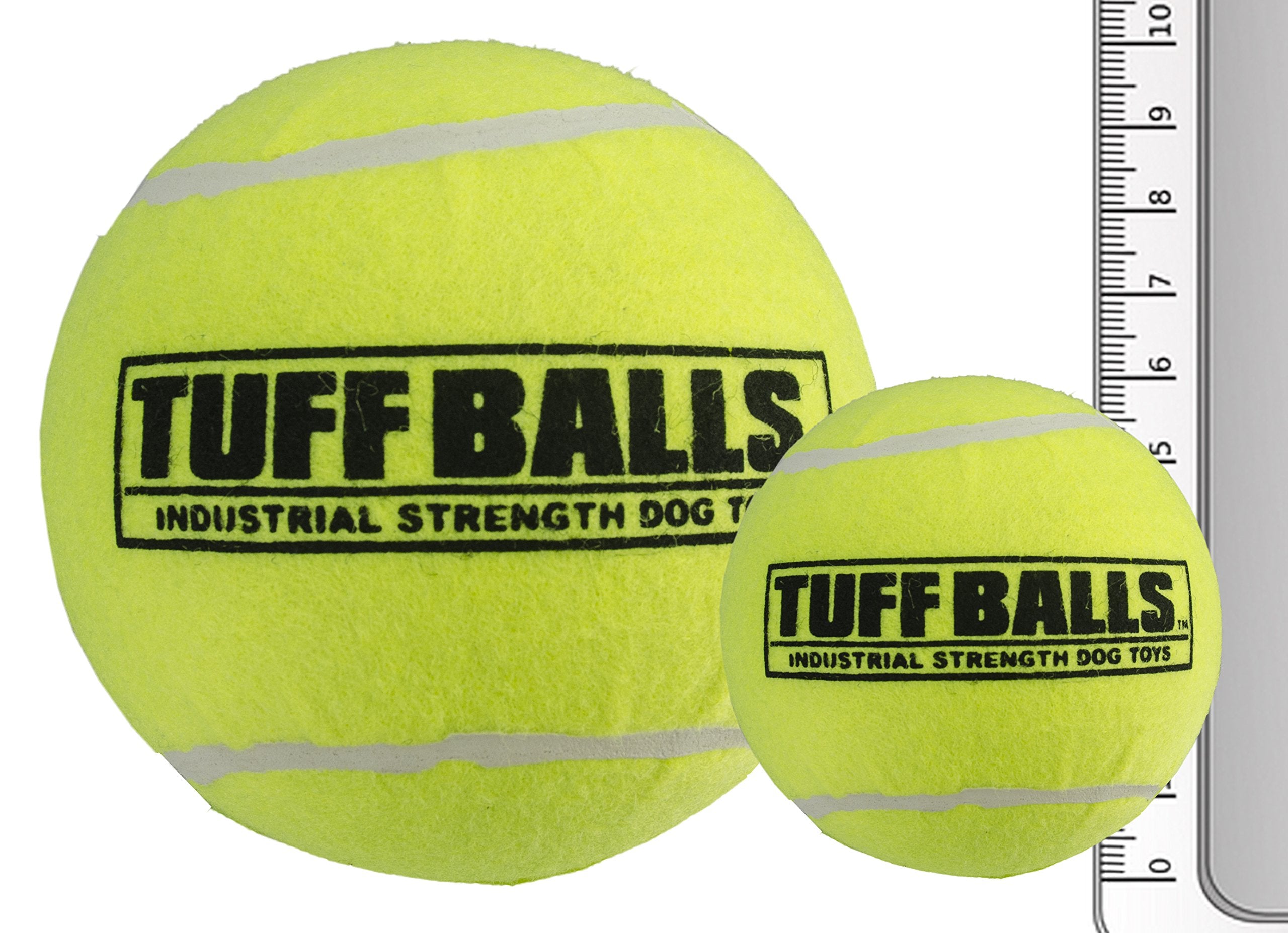 PetSport Yellow Tennis Ball Dog Toys | 1 Pack Mega (6") Tuff Balls for Extra Large Dogs | Pet Safe Non-Toxic Industrial Strength Felt & Rubber | Exercise, Train or Toss at Dog Park  - Very Good