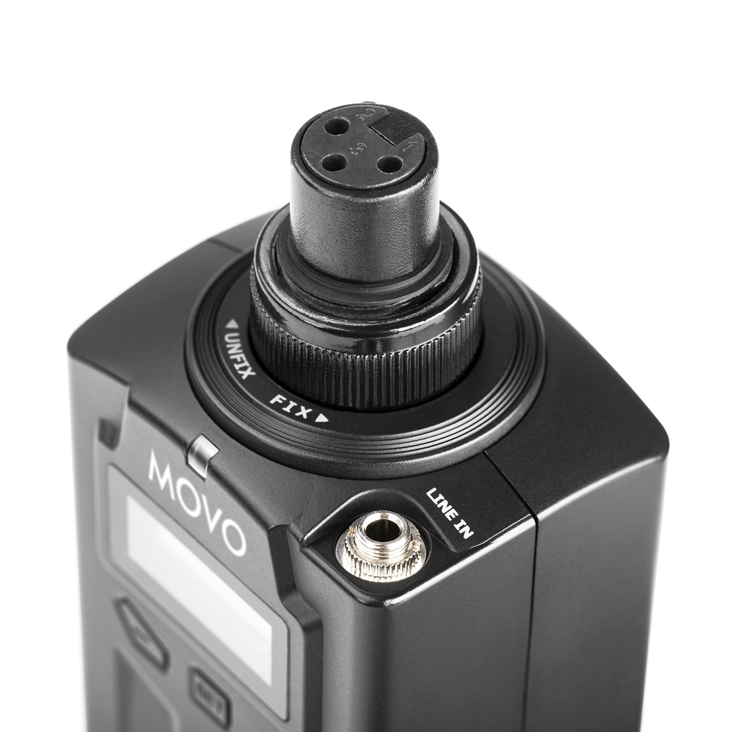 Movo WXLR8 48-Channel UHF Wireless XLR Plug-in Microphone Transmitter for The WMIC80 Wireless System  - Very Good