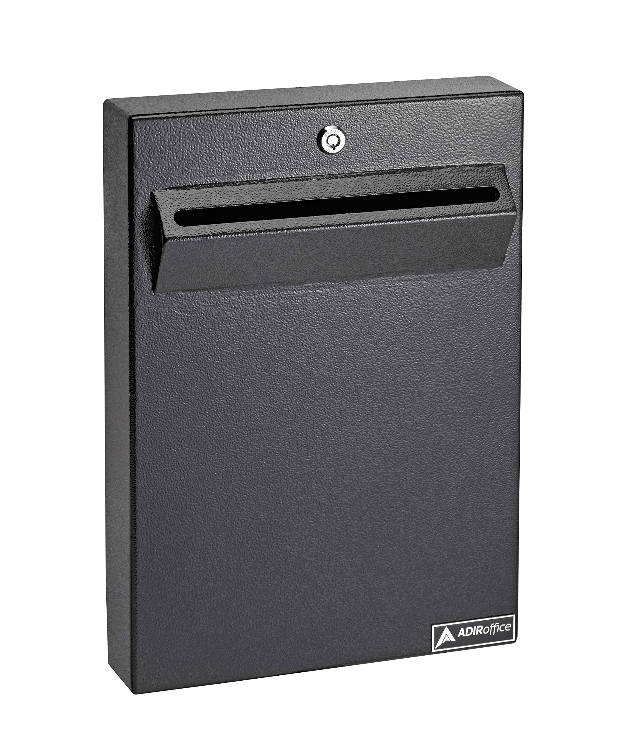 AdirOffice Wall Mount Drop Box - Heavy Duty Secured Storage with Lock - for Commercial Home Office or Business Use Variation  - Very Good