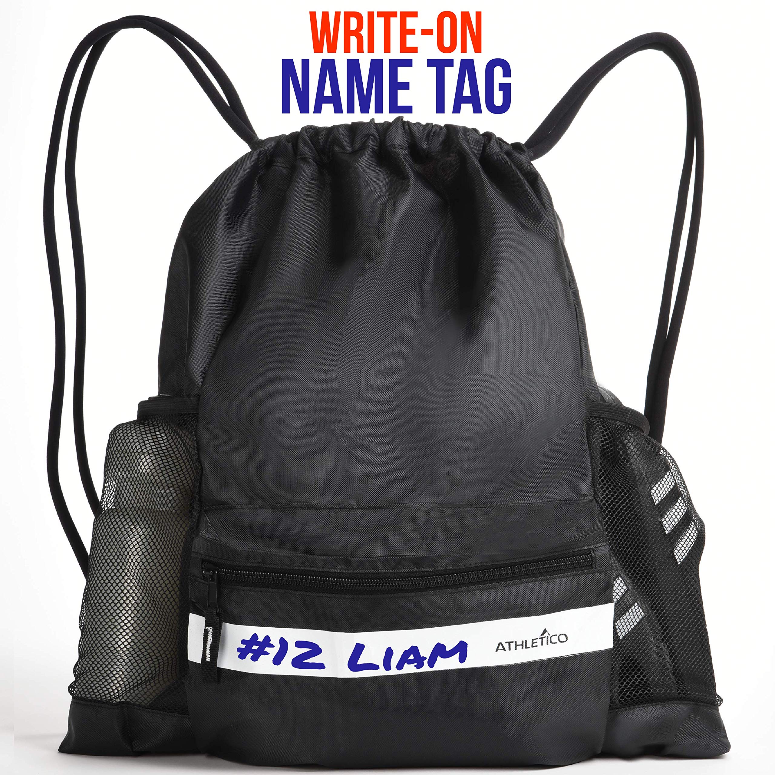 Athletico Drawstring Soccer Bag - Soccer Backpack For Boys or Girls Can Also Carry Basketball or Volleyball  - Good