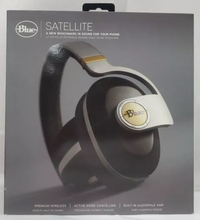 Blue Satellite Premium Wireless Noise-Cancelling Headphones