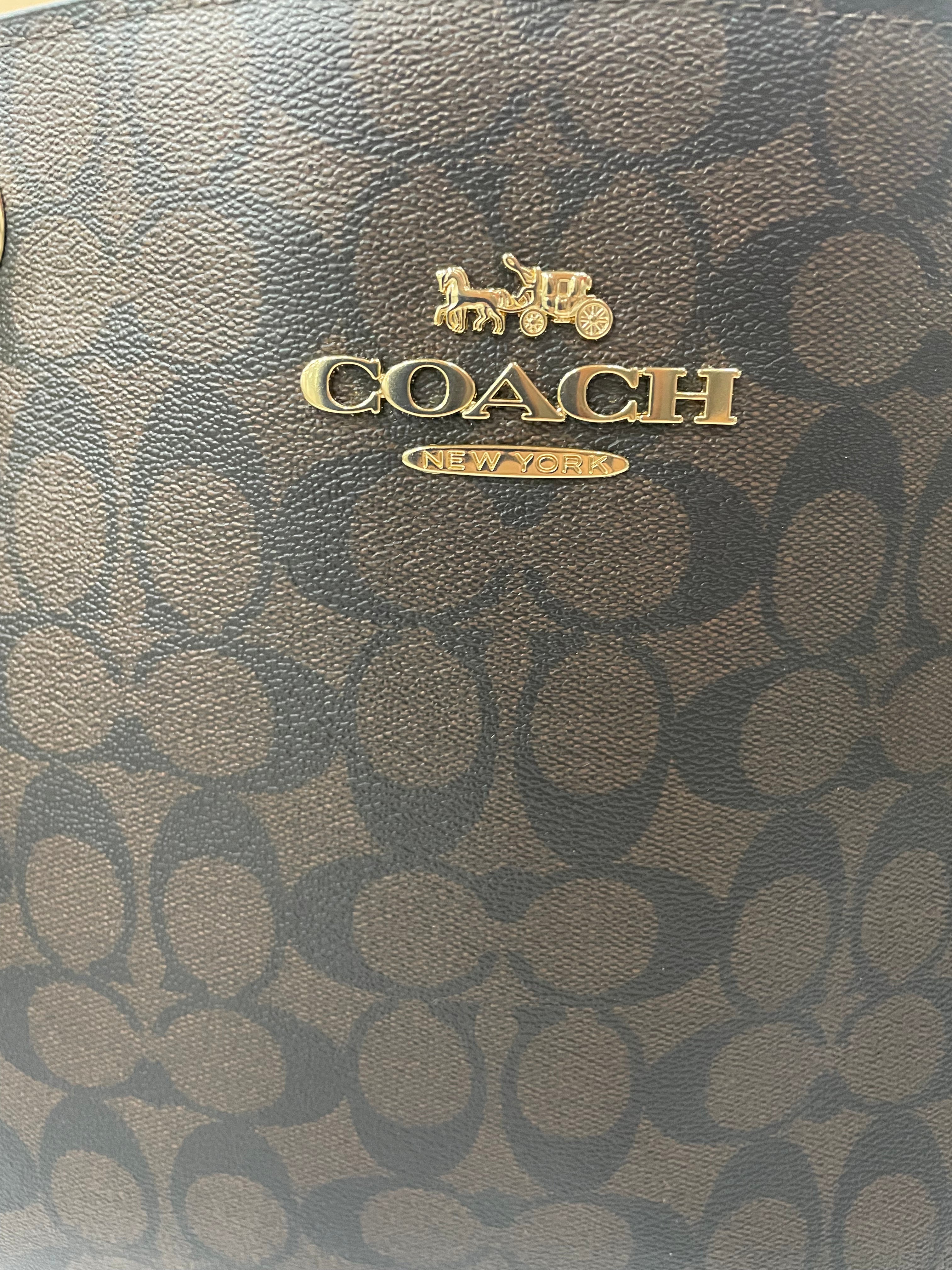 Coach Cammie Chain Tore Brown Bag(Slightly Used)