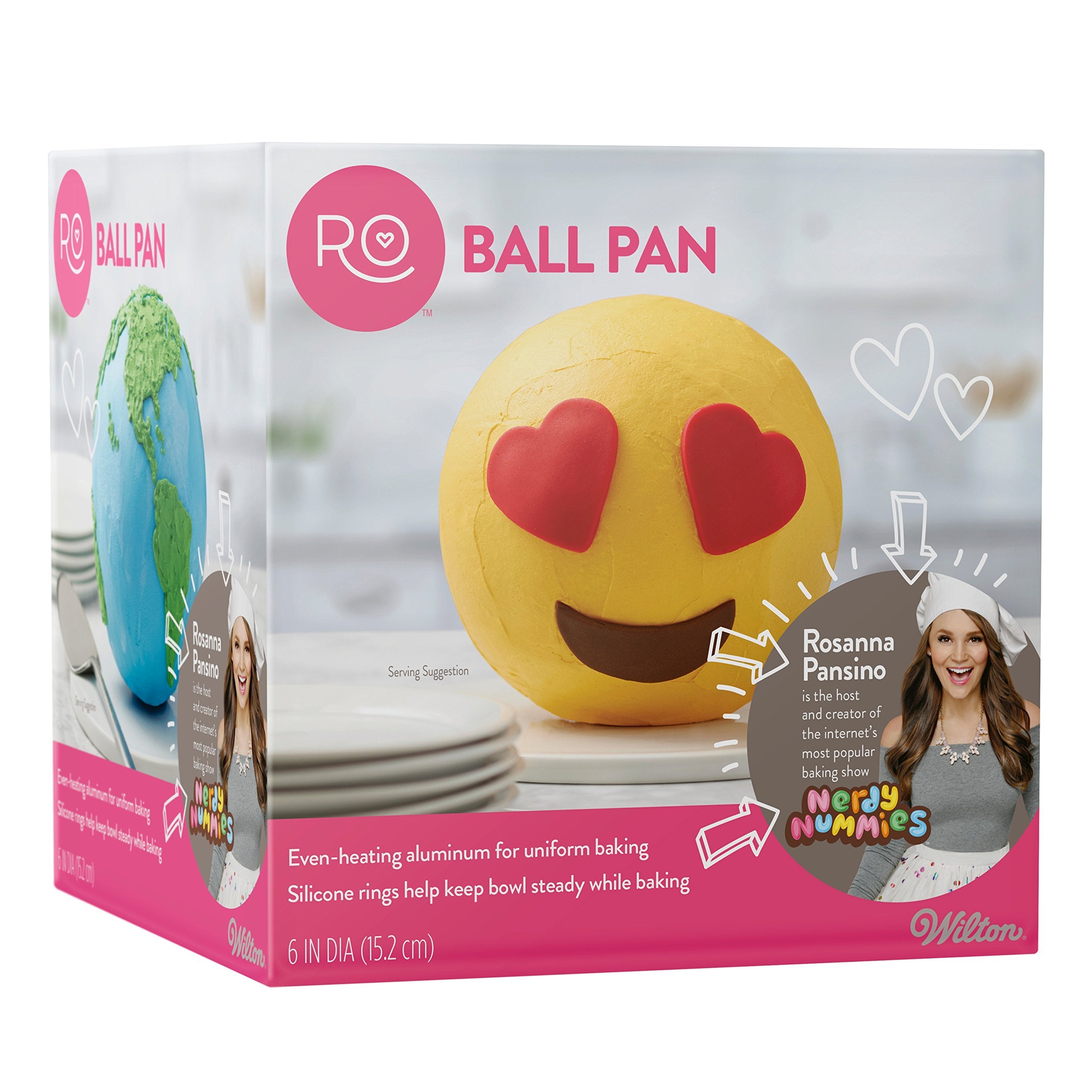 ROSANNA PANSINO by Wilton Ball Pan, 6-Inch - Sphere Cake Pan