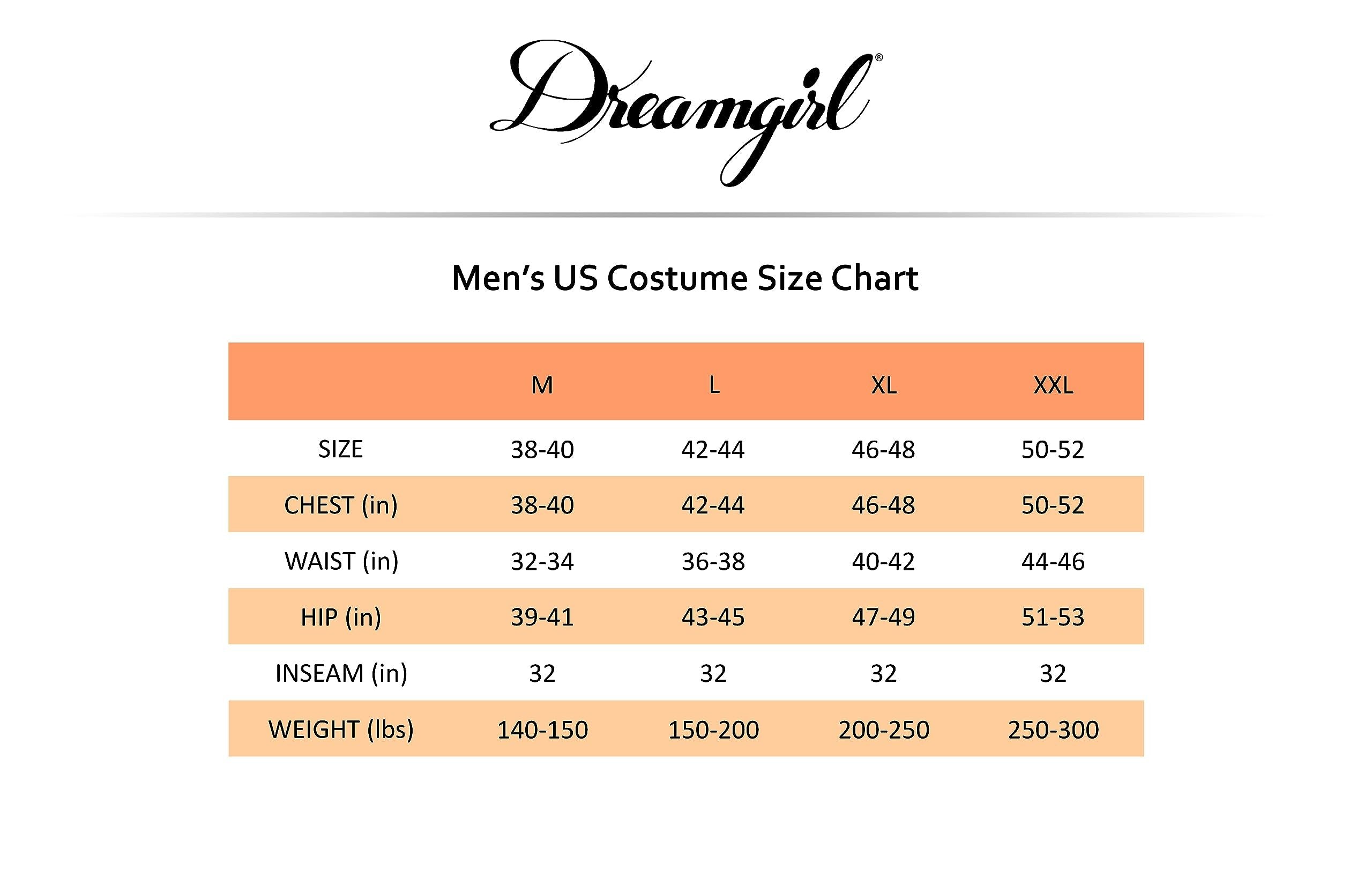 Dreamgirl Adult Gomez Costume, Mens Mr. Fright Halloween Costume 2X-Large