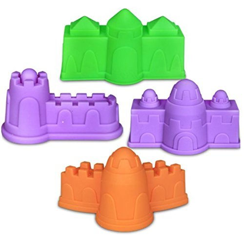 CoolSand Play Sand Molds and Tool Kit for Kids, 27 Pieces Including Castles, Bricks, and Wall Molds Kits - Works with All Play Sand, Sand Not Included