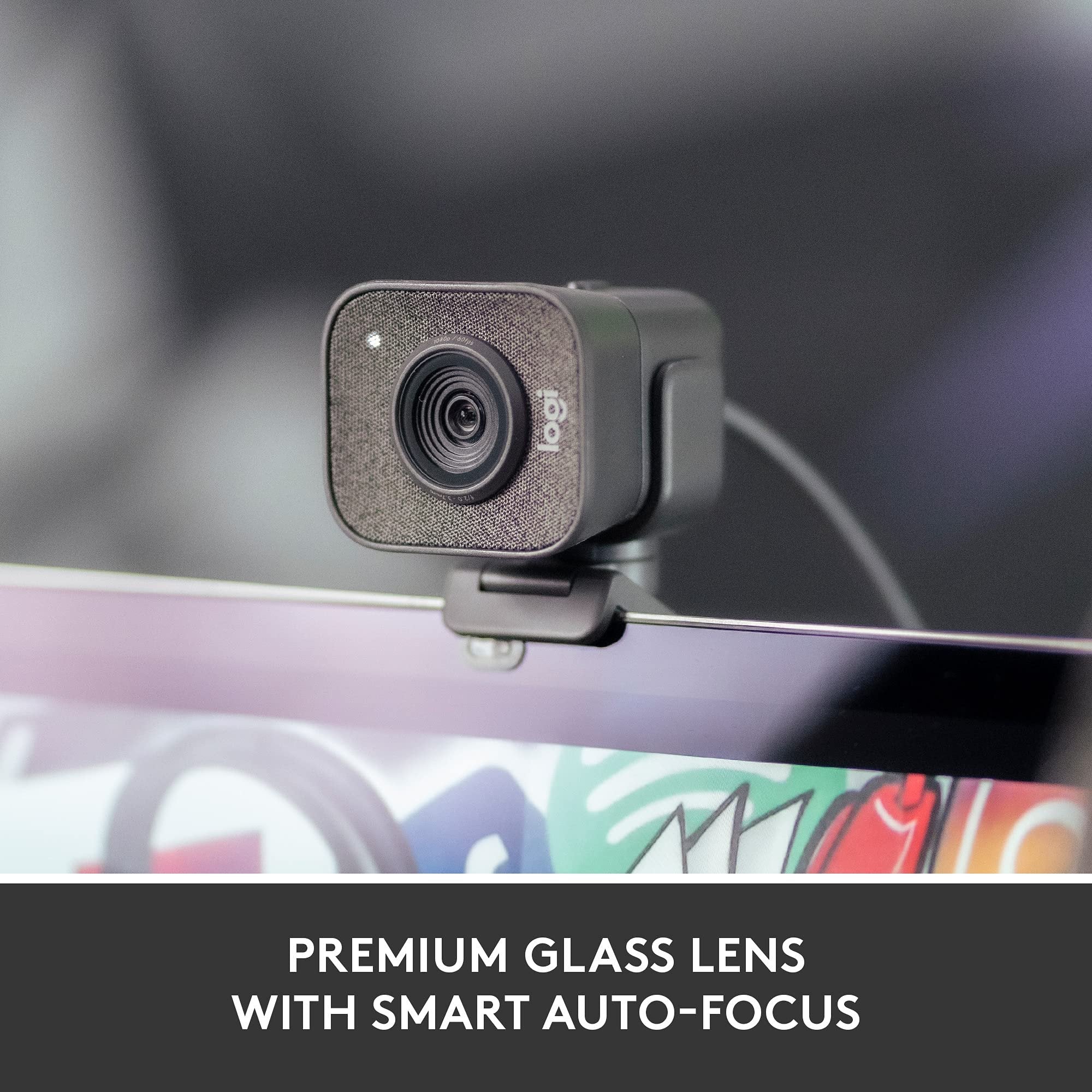 Logitech for Creators StreamCam Premium Webcam for Streaming and Content Creation, Full HD 1080p 60 fps, Premium Glass Lens, Smart Auto-Focus, for PC/Mac - Graphite