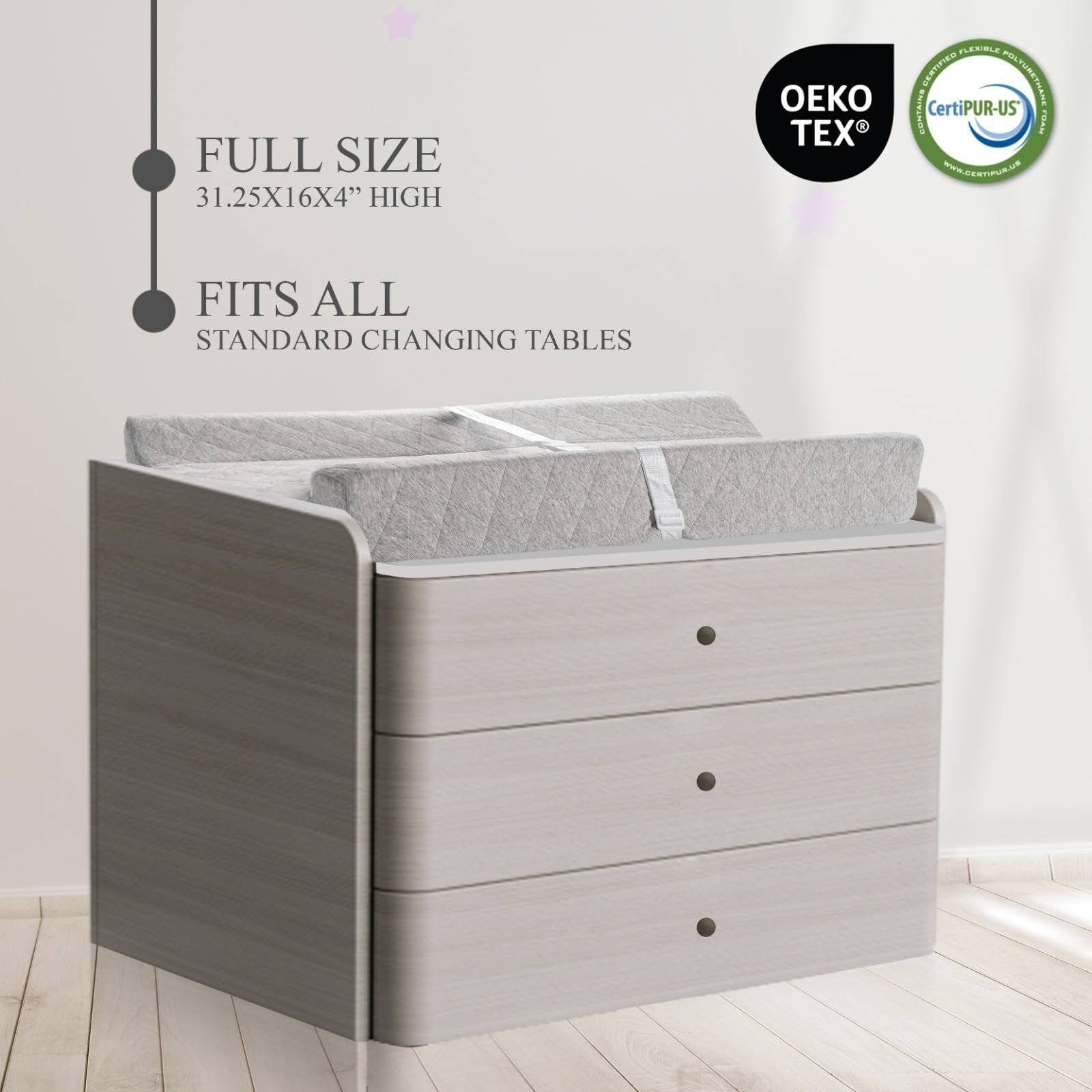 Organic Cotton Contoured Changing Pad