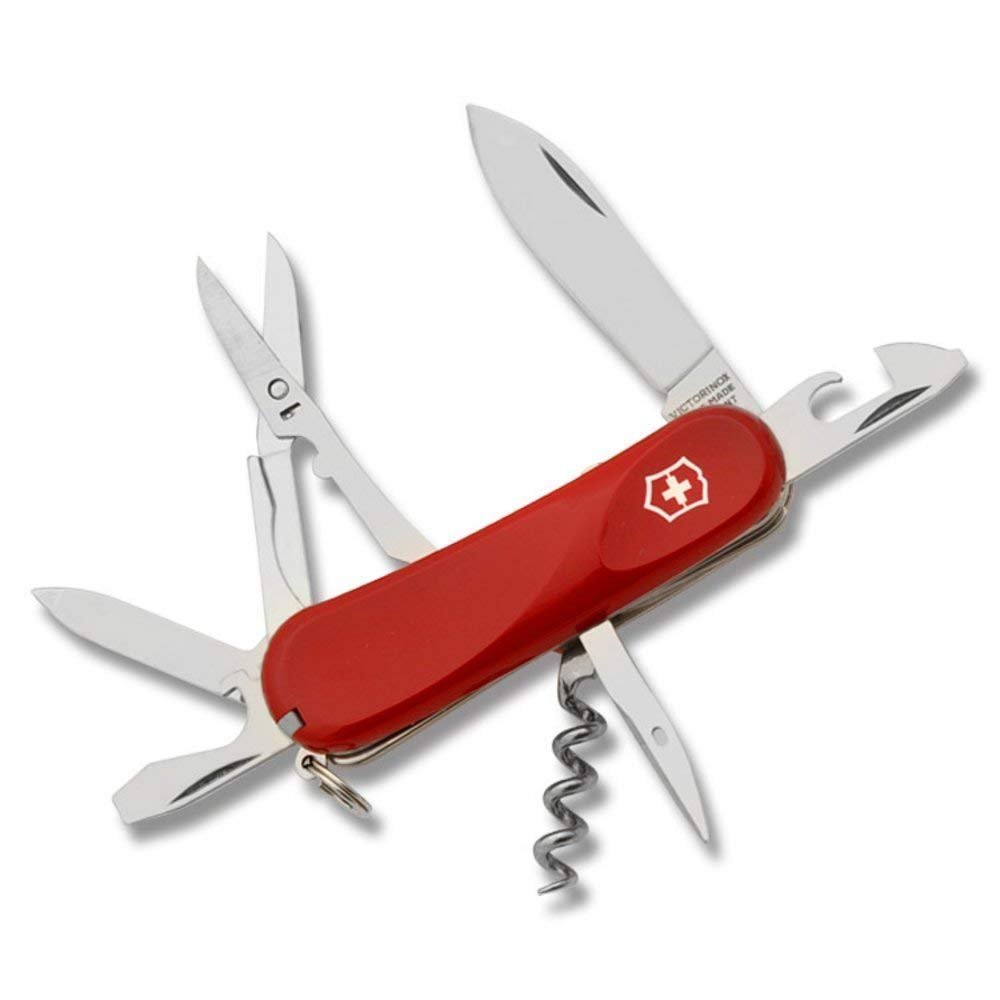 Victorinox Swiss Army Evolution S14 Pocket Knife, Red, 85mm