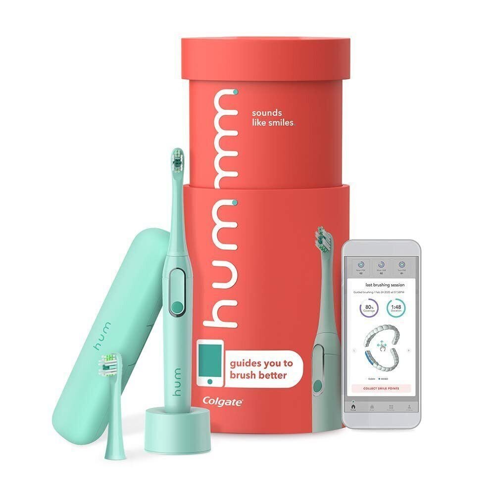 hum by Colgate Smart Electric Toothbrush Kit, Rechargeable Sonic Toothbrush...