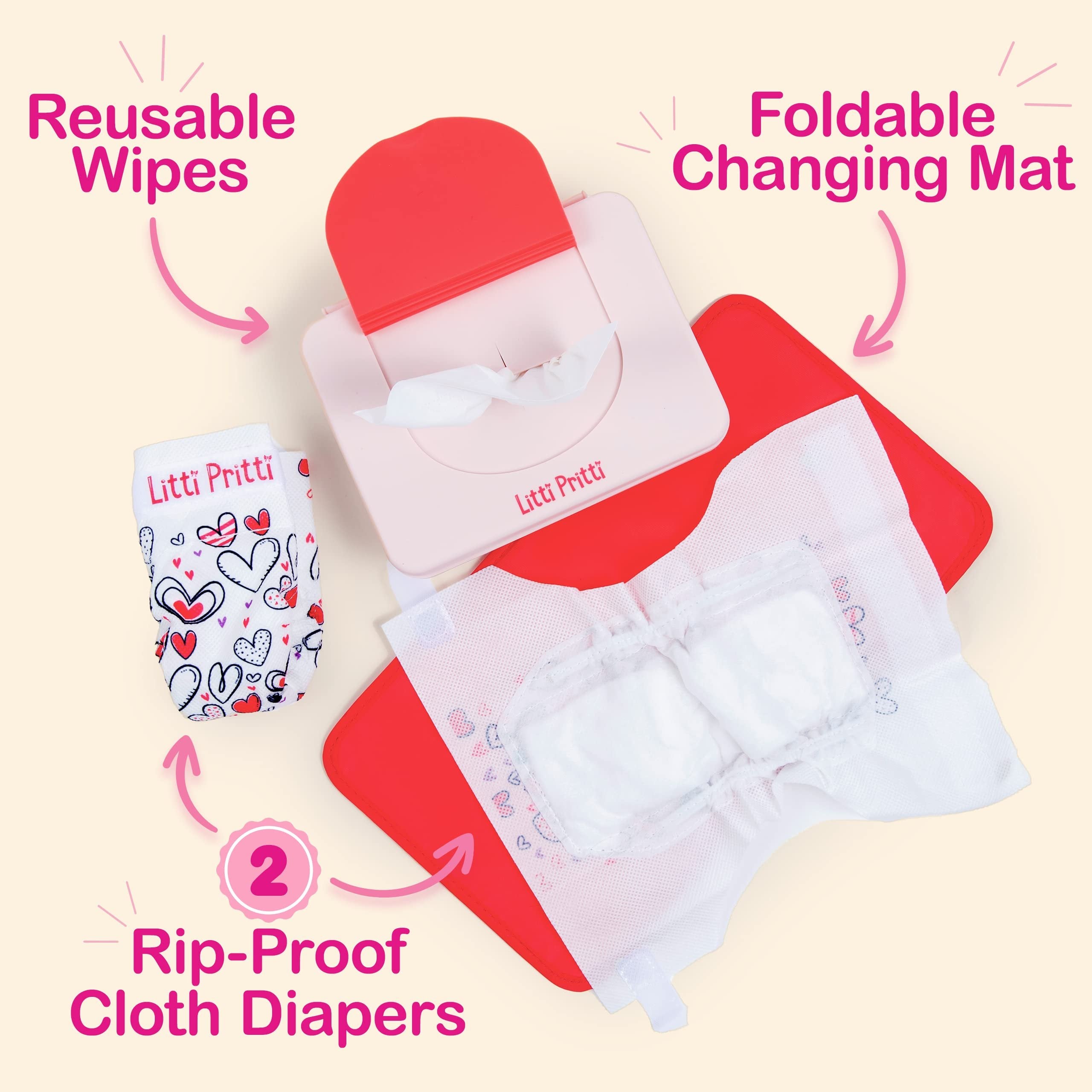 Baby Doll Diapers Changing Pad