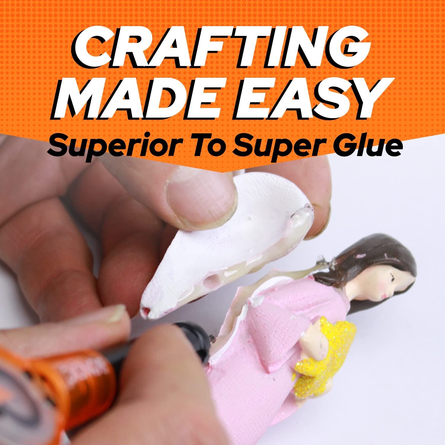 Bondic LED UV Glue Kit, Super Glue, Liquid Plastic Welder, Cures Quickly, Adhesive Repair for Home, Garage, Outdoors (LED Light & Liquid Cartridge in a Tin Case)