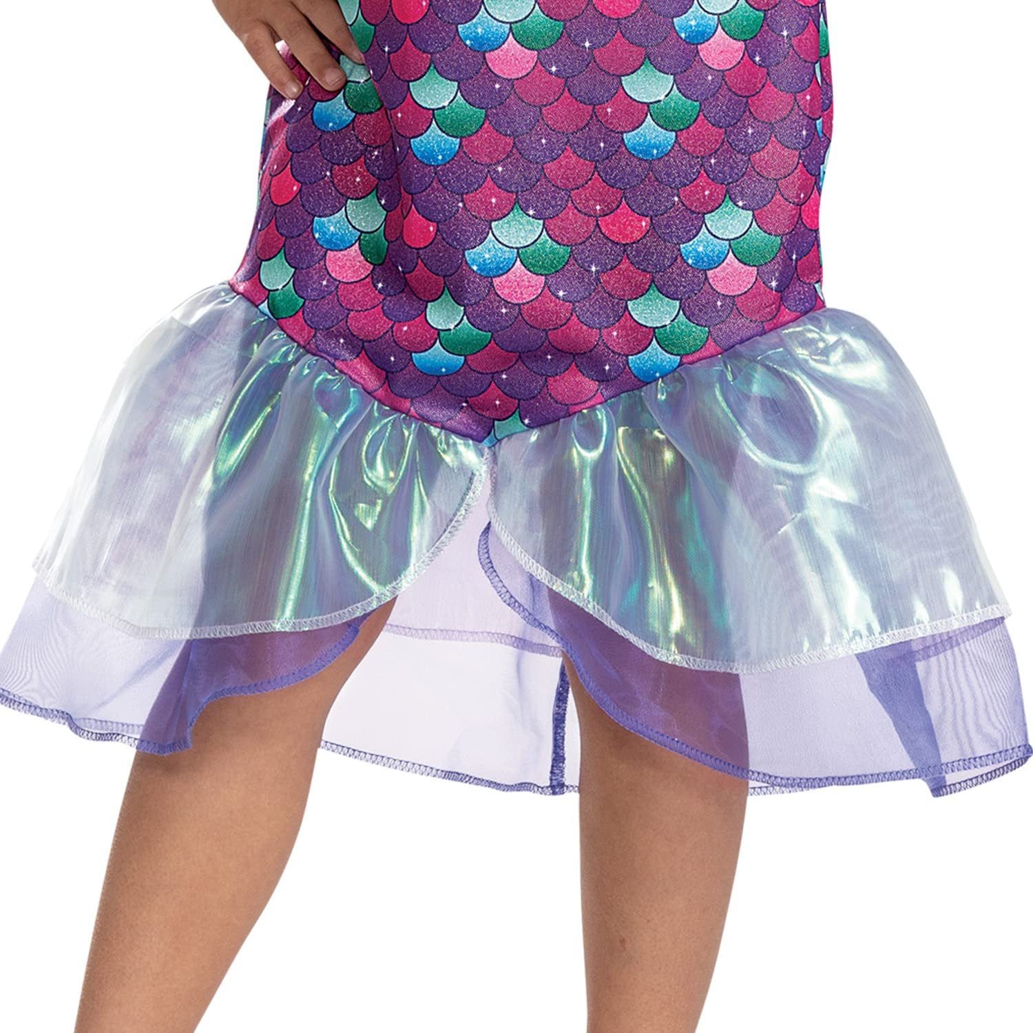 Mercat Costume, Official Gabby's Dollhouse Classic Headpiece and Costume for Kids, Size (3T-4T)