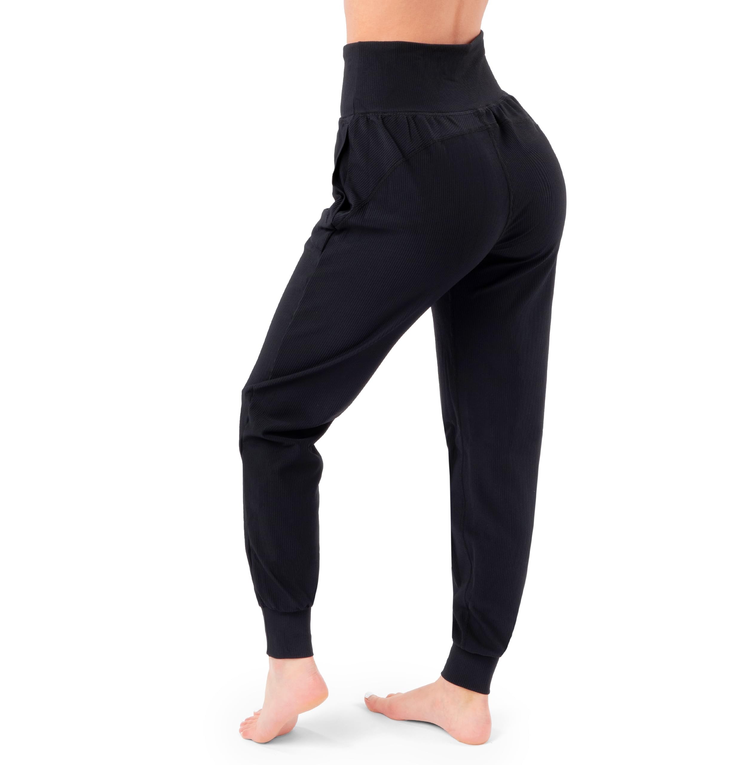 SATINA High Waisted Leggings for Women | Full Length | 1 Inch Waistband (One Size, Royal Blue)