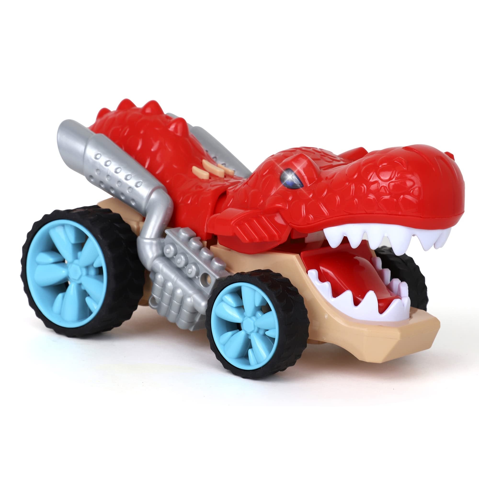 Madzee Monster Vehicle (Shark) - Battery Powered Truck with Lights & Sounds - Great Toys for Boys and Girls Ages 3+, Perfect Toddler Gift Birthday Party, Christmas