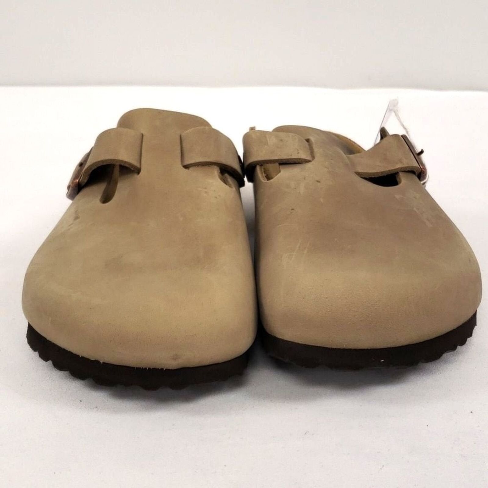 Birkenstock Unisexs Clogs and Mules brown leather 8 us