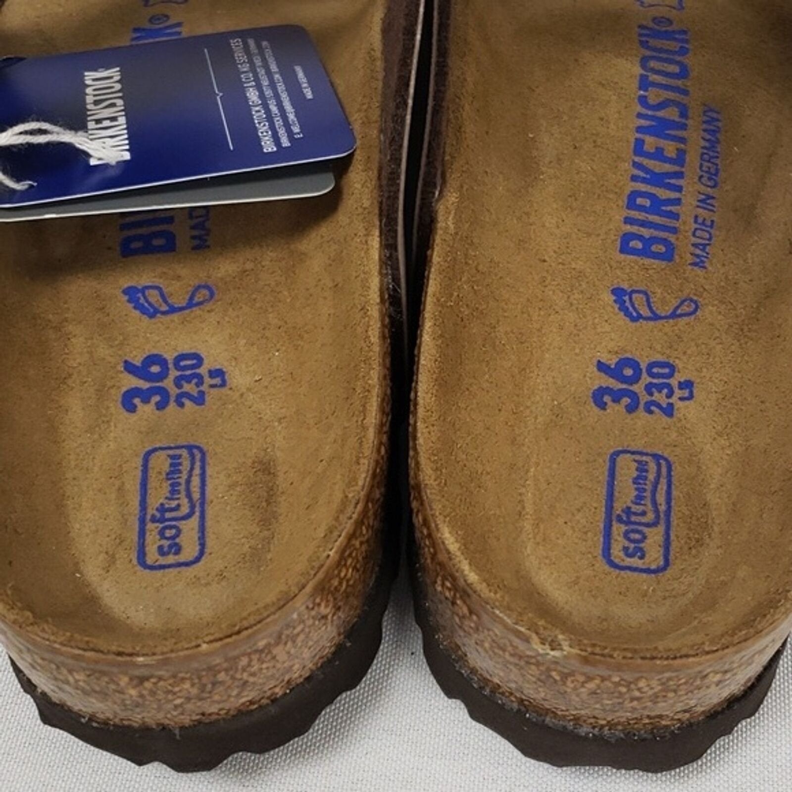 Birkenstock Florida Soft Footbed Womens Size 5 Tobacco Brown