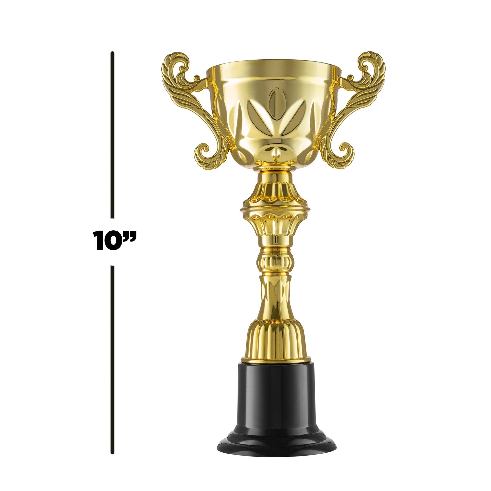 PREXTEX 2pc Golden Statues Trophy Award - Awards and Trophies for Party Celebrations, Award Ceremonies, and Appreciation Gifts - Ideal for Competitions, Rewards, and Party Favors for Kids & Adults