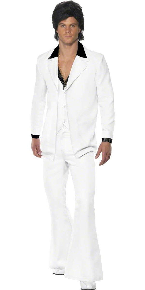 Smiffys 1970s Suit Costume White