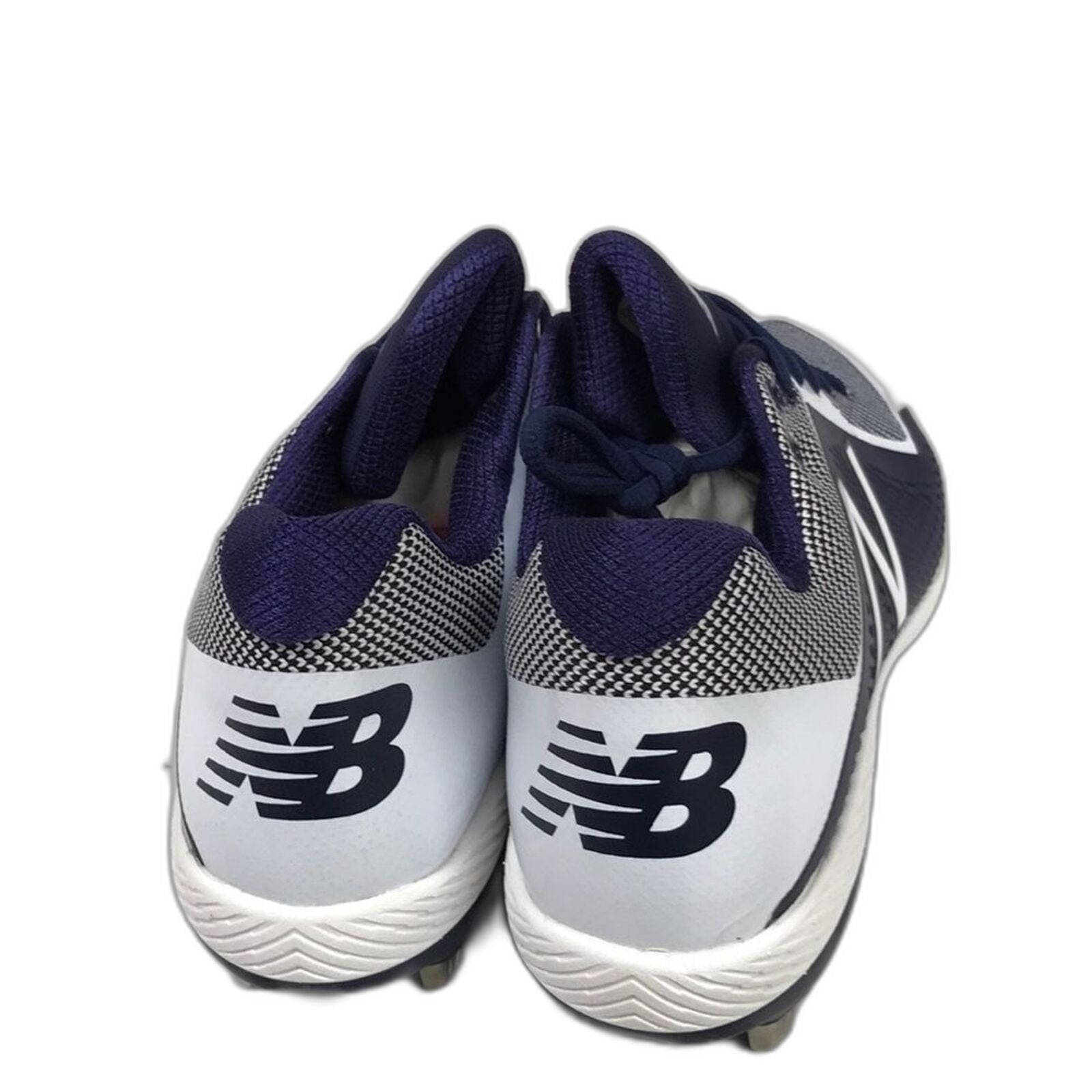 New Balance Navy Blue White Mens Size 12.5 L4040TN4 Metal Cleat Baseball Shoe