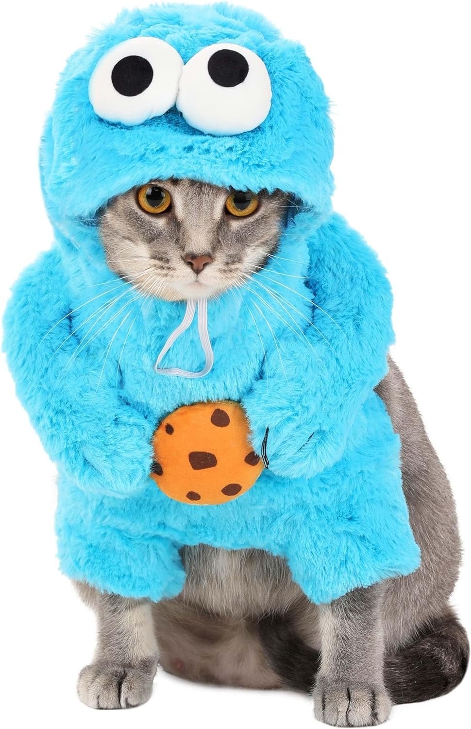 Pet Krewe Unleash The Parade X-Large Cookie Monster Dog Costume Sesame Street Pet Costumes - Perfect for Halloween, Christmas Holiday, Parties, Photoshoots, Gifts for Dog Lovers