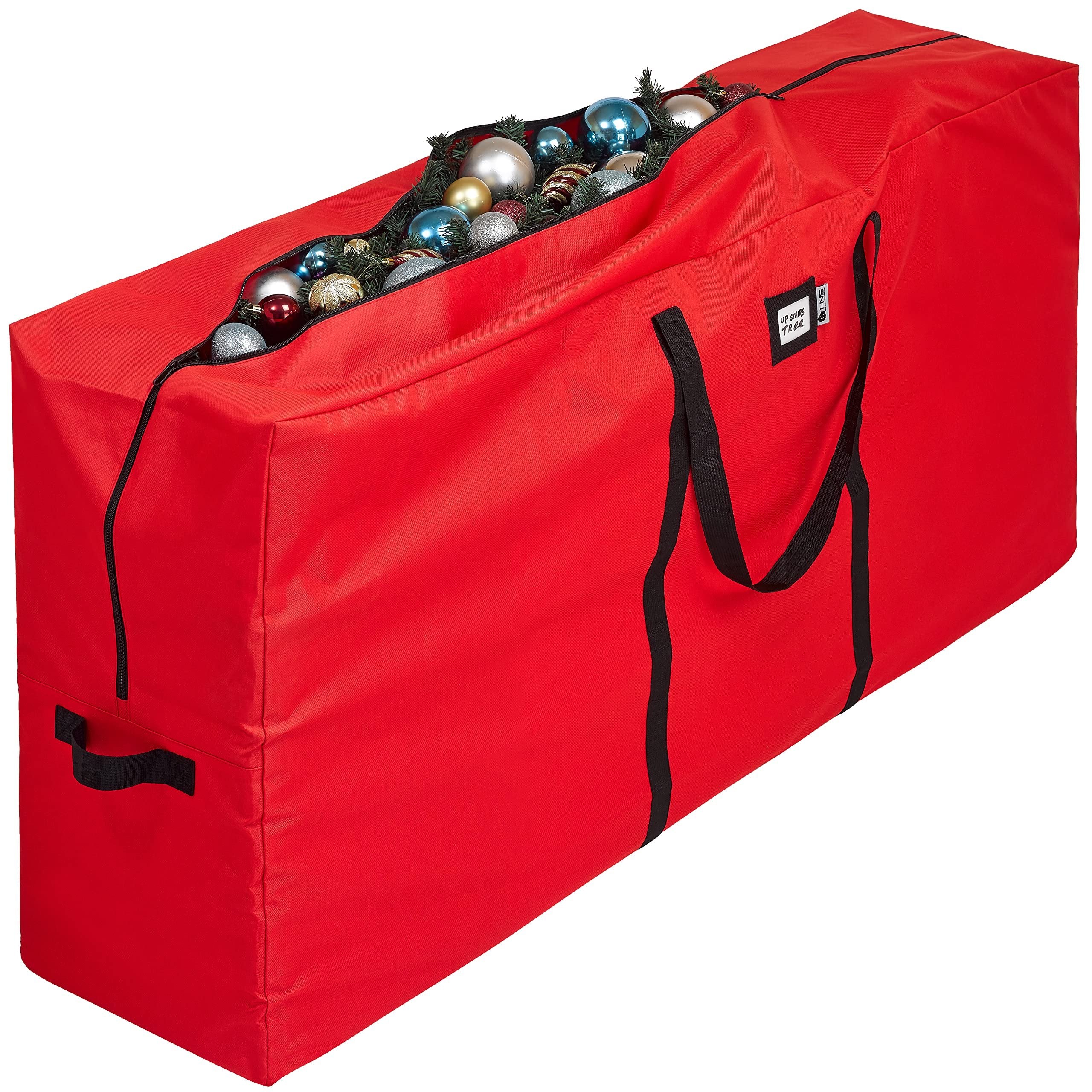 Christmas Tree Storage Bag - Large Fits Artificial Trees - Water-Resistant Heavy Duty 600D Xmas Tree Storage Duffle, Perfect Post Holiday Storage Solution