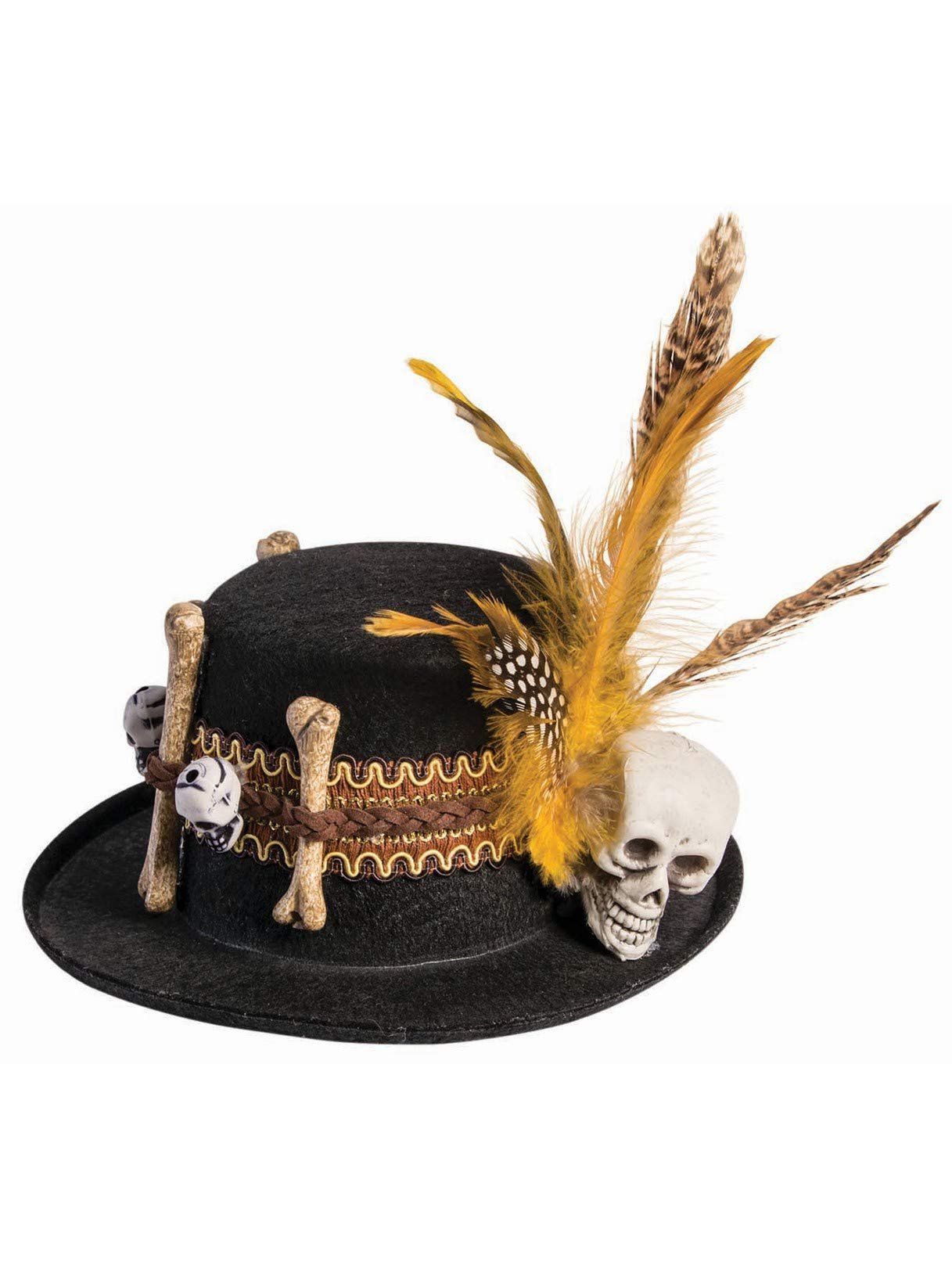Rubie's Adult Voodoo Mini Hat, As Shown, 4" x 7.5"