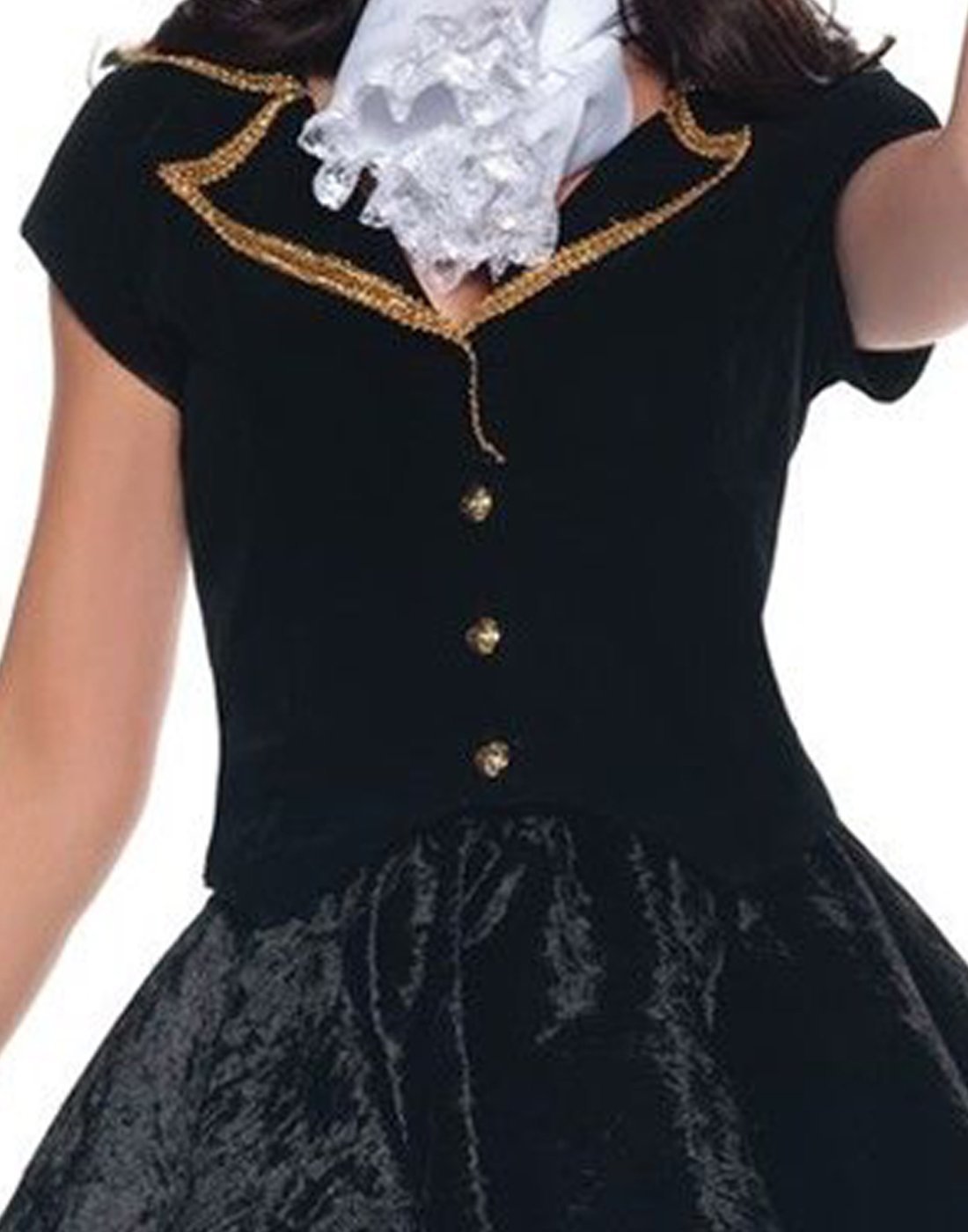 Women's Sexy Mad Hatter Costume - Totally Mad, Black/White, Medium