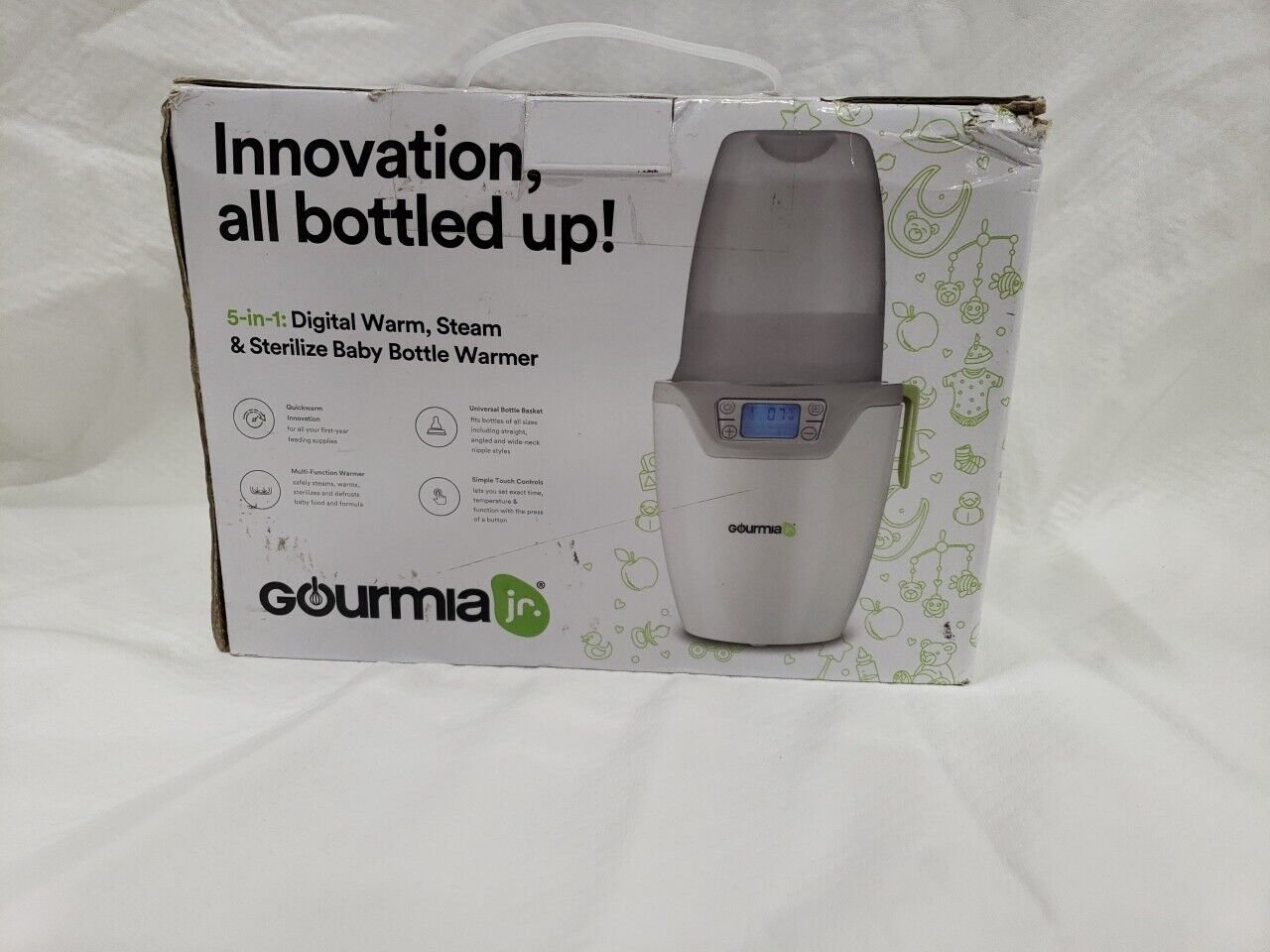 Gourmia Jr. Digital Warm, Steam & Sterilize Baby Bottle Warmer