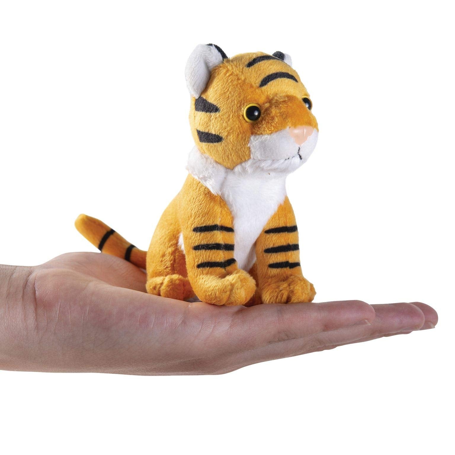 PREXTEX Safari Friends Stuffed Animal Gift Set - 5 Small Plush Stuffed Animals (Giraffe, Tiger, Lion, Polar Bear, Elephant) Zoo Animals - Machine Washable Stuffed Animals for Boys & Girls Ages 3-5+