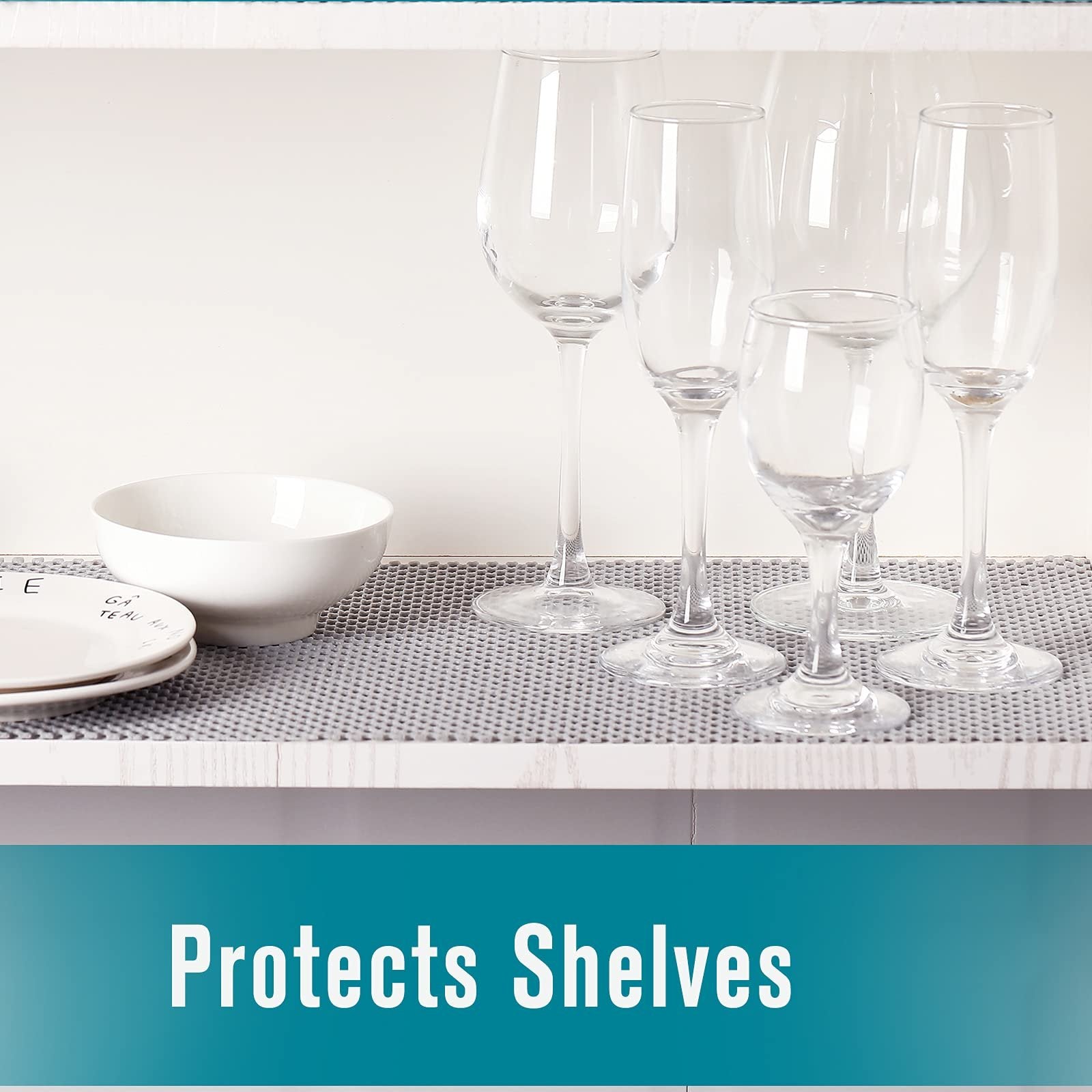 Shelf and Drawer Liner for Kitchen Cabinets Non-Adhesive, Non Slip Durable Strong Clean Long Size 12 Inches X 20 Feet, Shelves, Cabinets, Storage, Kitchen and Desks, Camel