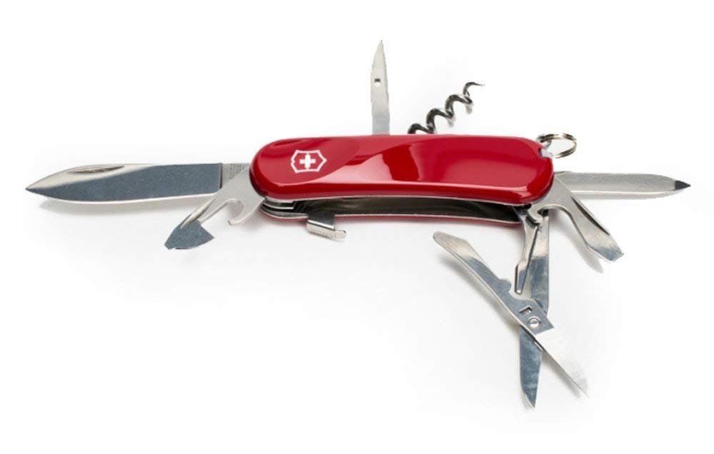 Victorinox Swiss Army Evolution S14 Pocket Knife, Red, 85mm