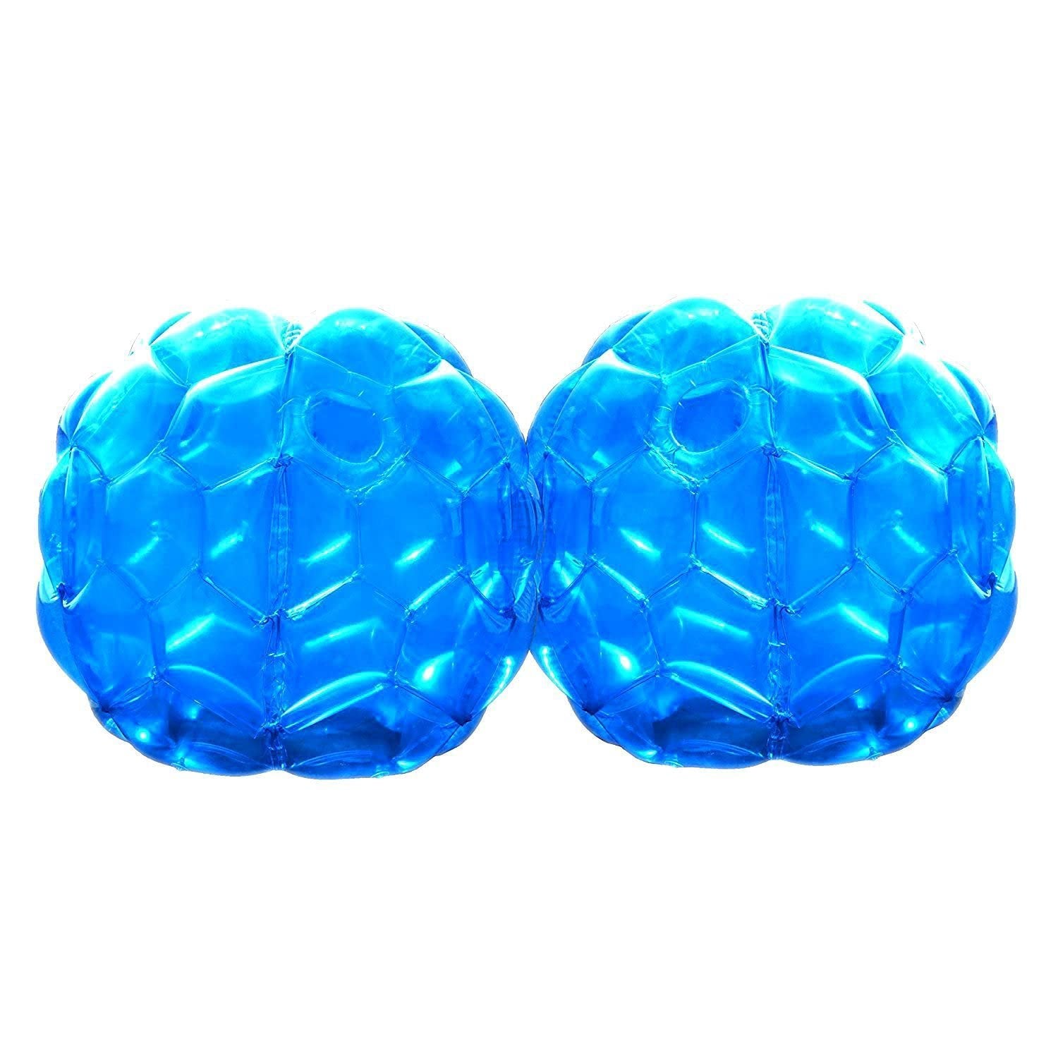 GoBroBrand Bubble Bumper Balls 2 pack of Inflatable Buddy hamster Bbop Ball set - Used also as Giga Sumo Wearable human zorb soccer Suits for outdoor play. Size: 36" For Kids & Adults of all ages