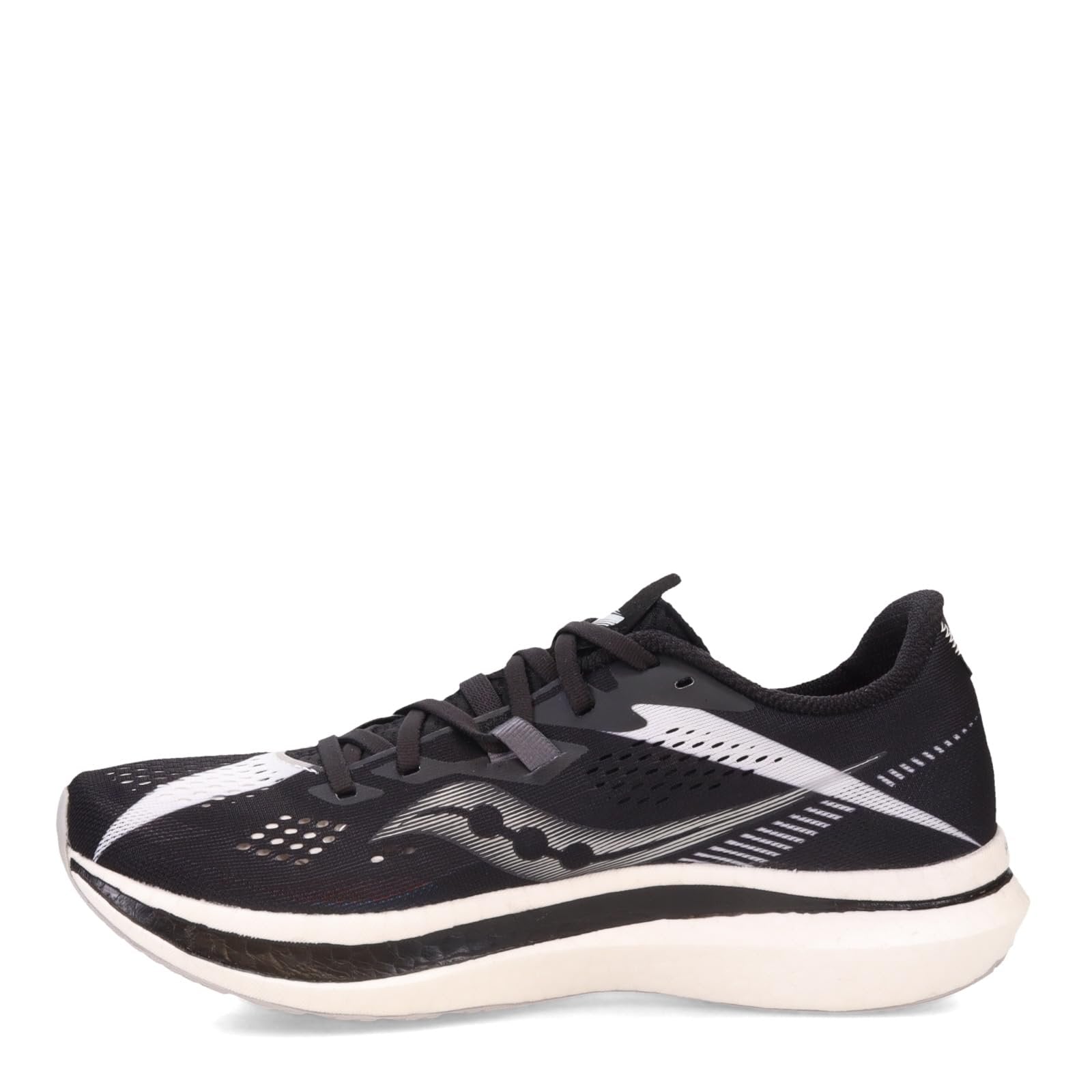 Saucony Men's Endorphin Pro 2 Running Shoe, Black/White, 7.5