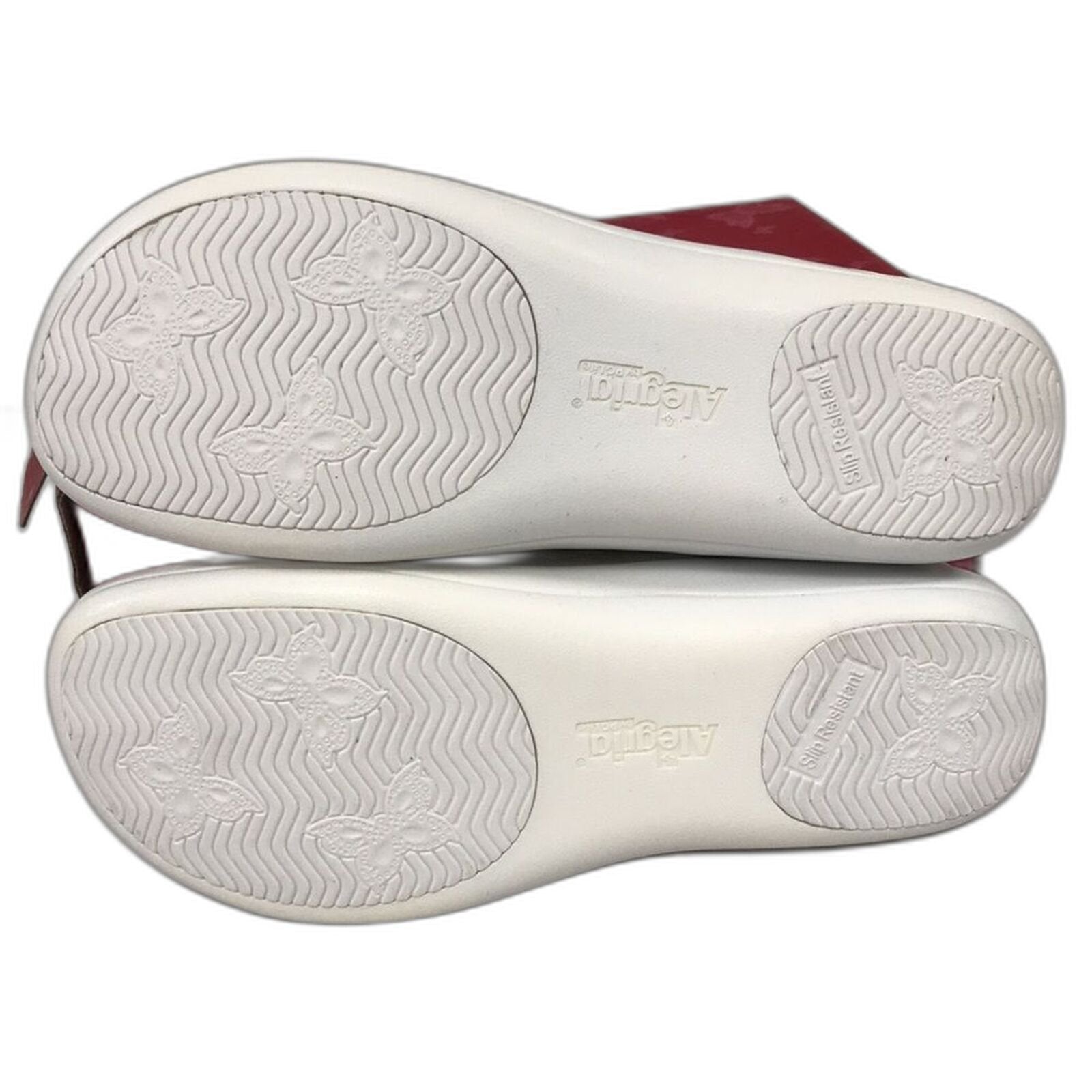 Alegria Womens Keli White Tooled Leather Shoes 12 W US