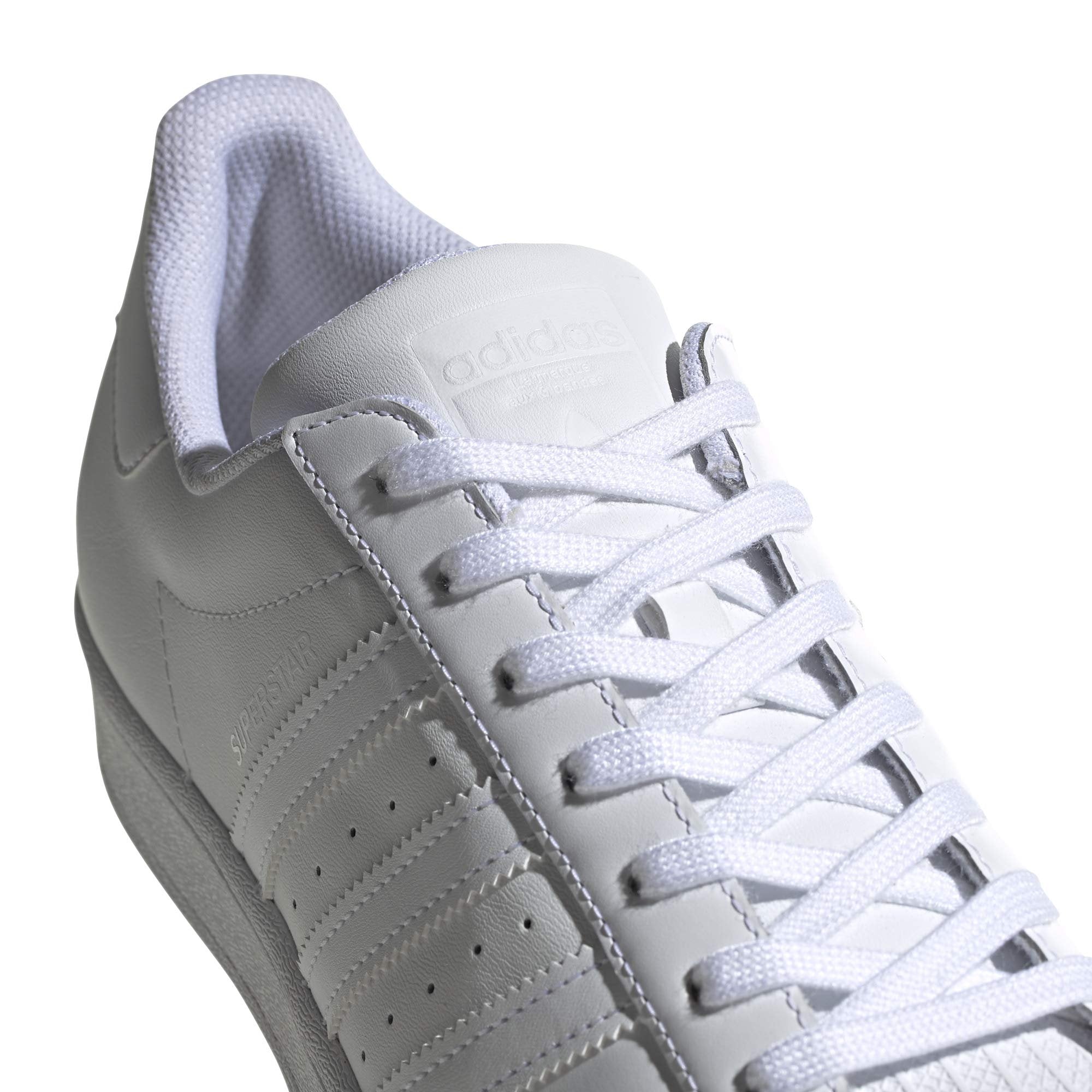 adidas Originals Men's Superstar Sneaker, White/White/White, 10.5